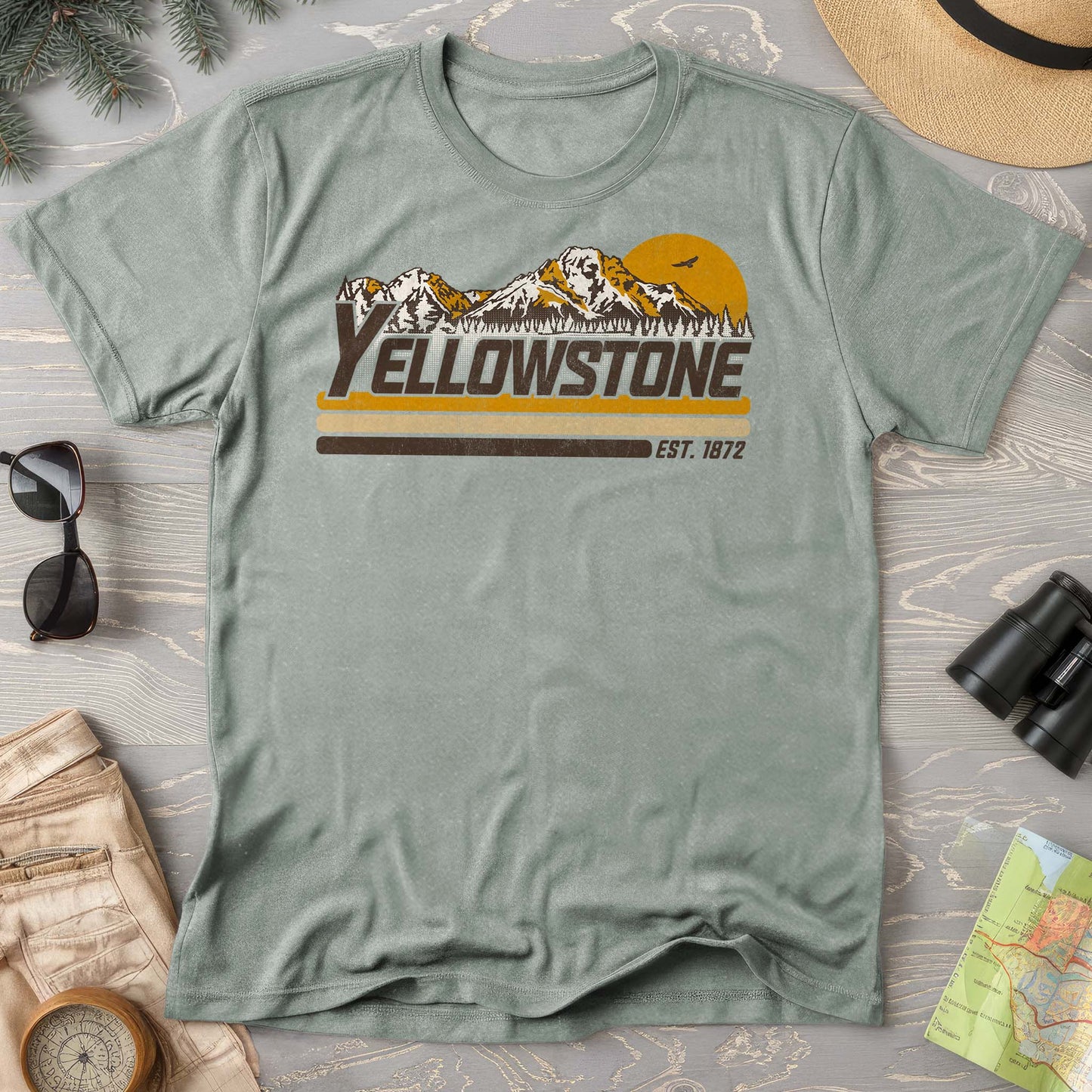 Yellowstone Retro Stripe Comfort Colors T-Shirt