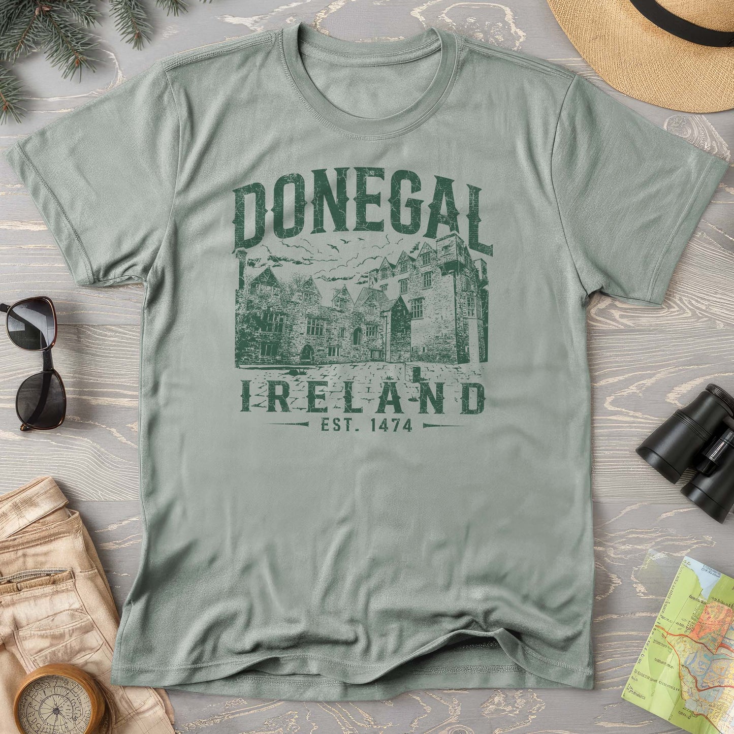 Donegal Ireland Vintage Print T-Shirt