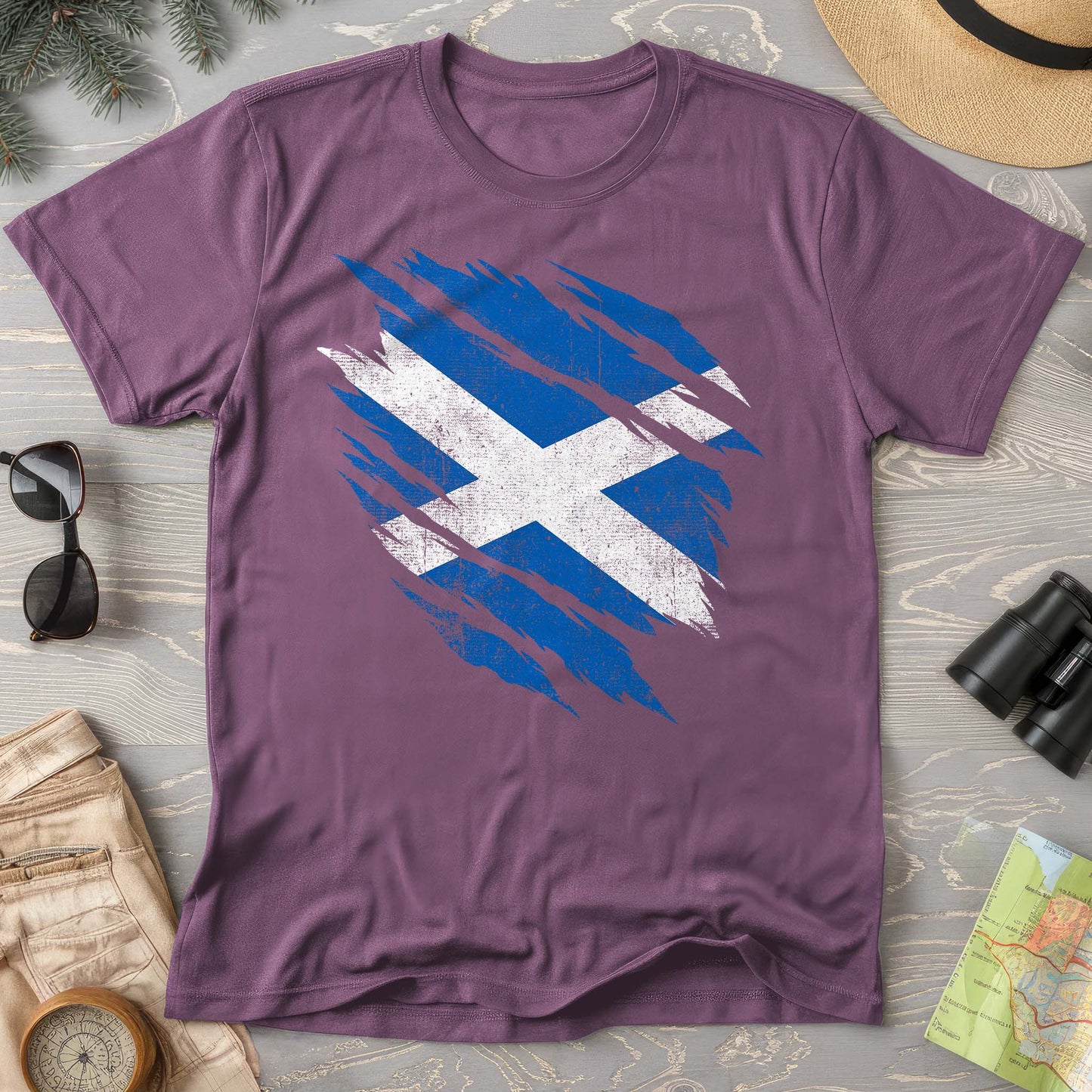 Scotland Weathered Flag T-Shirt