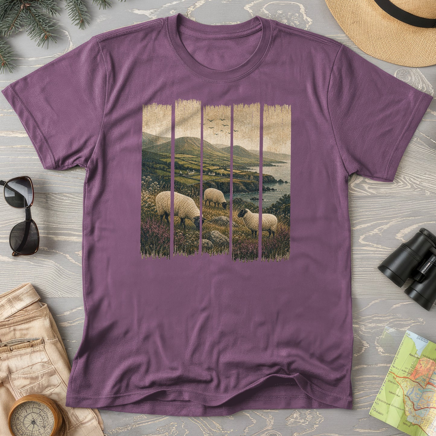 Ireland Sheep Panels T-Shirt