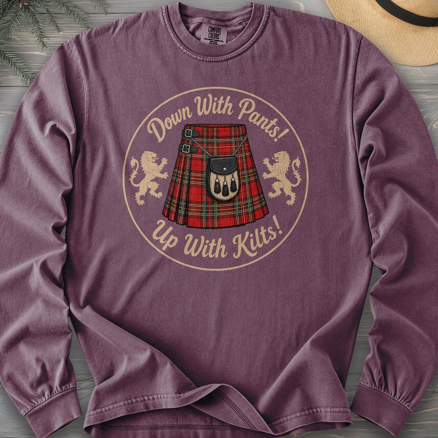 Up With Kilts Comfort Colors 6014 Long Sleeve