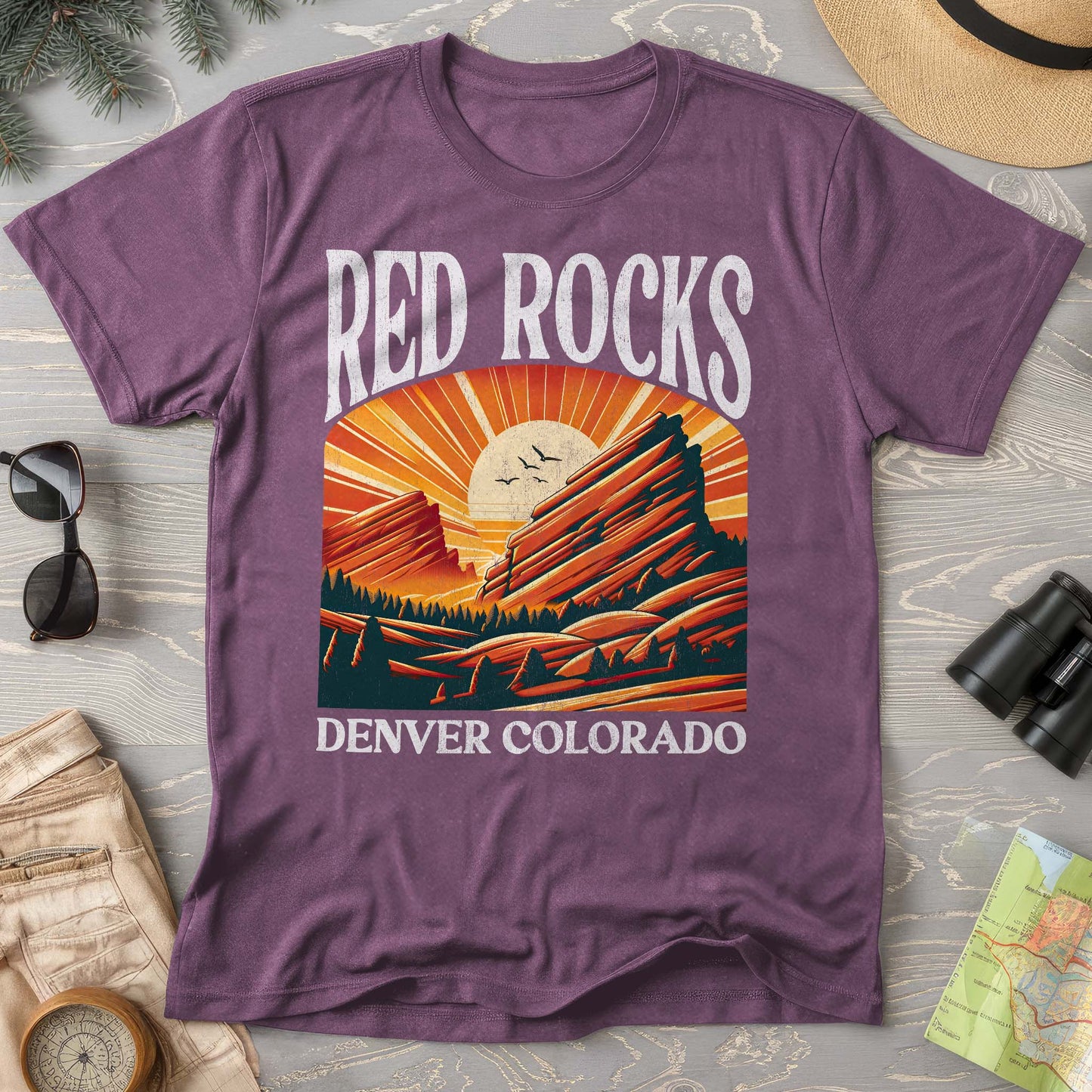 Red Rocks Colorado "Big and Bold" Comfort Colors T-Shirt