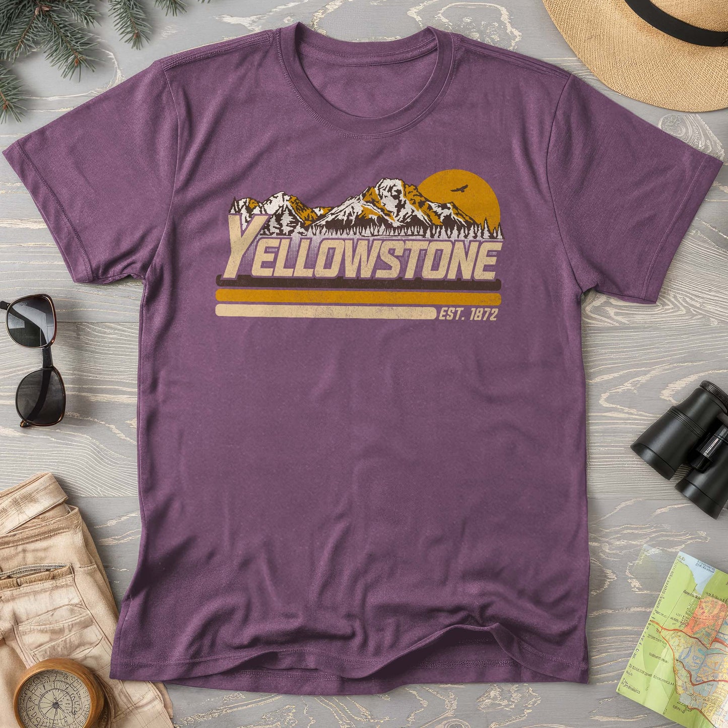Yellowstone Retro Stripe Comfort Colors T-Shirt