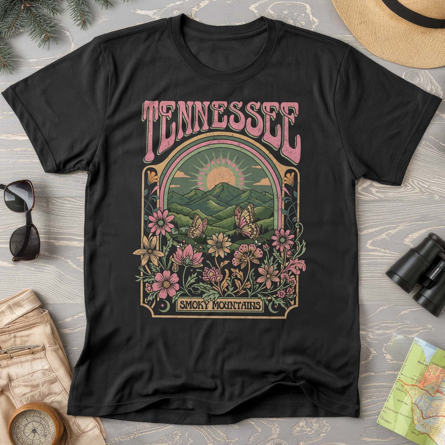 Tennessee Smoky Mountains Butterfly T-shirt