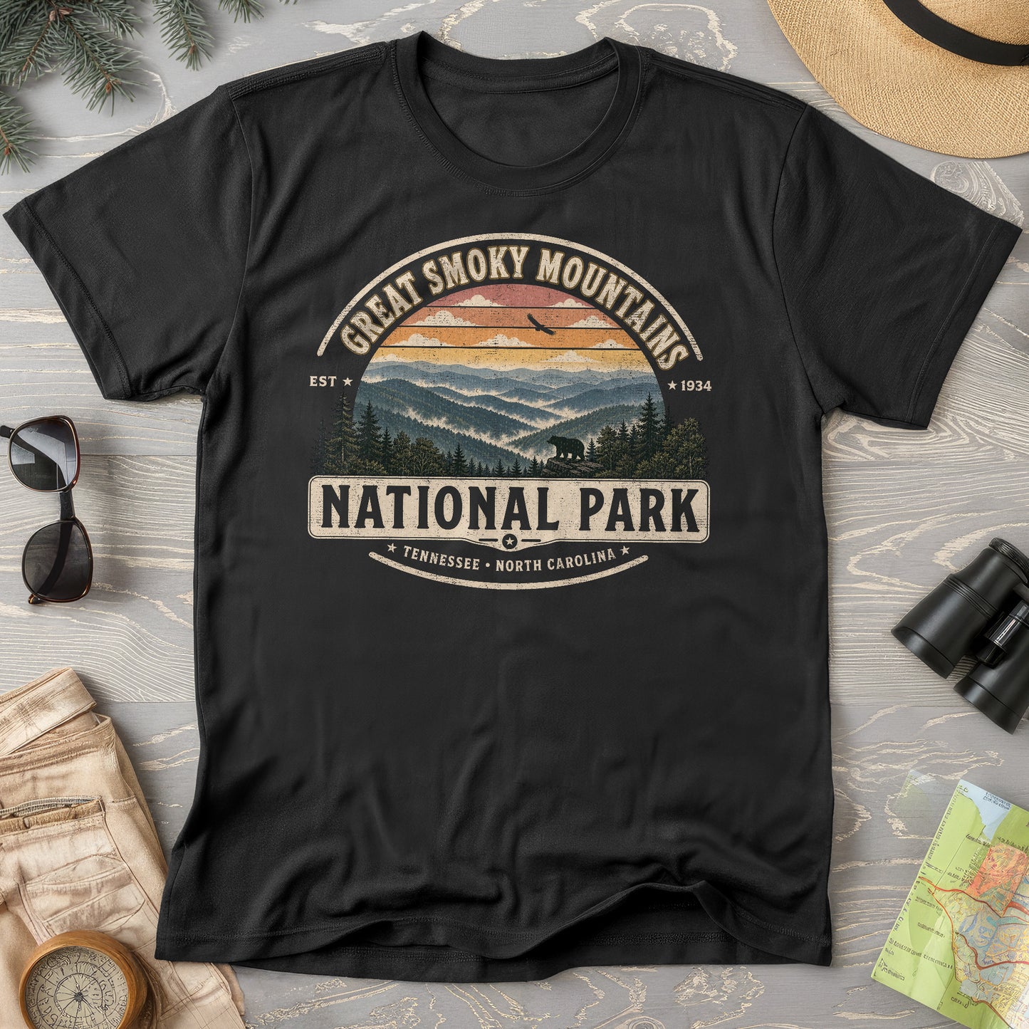 Great Smoky Mountains Medallion T-Shirt