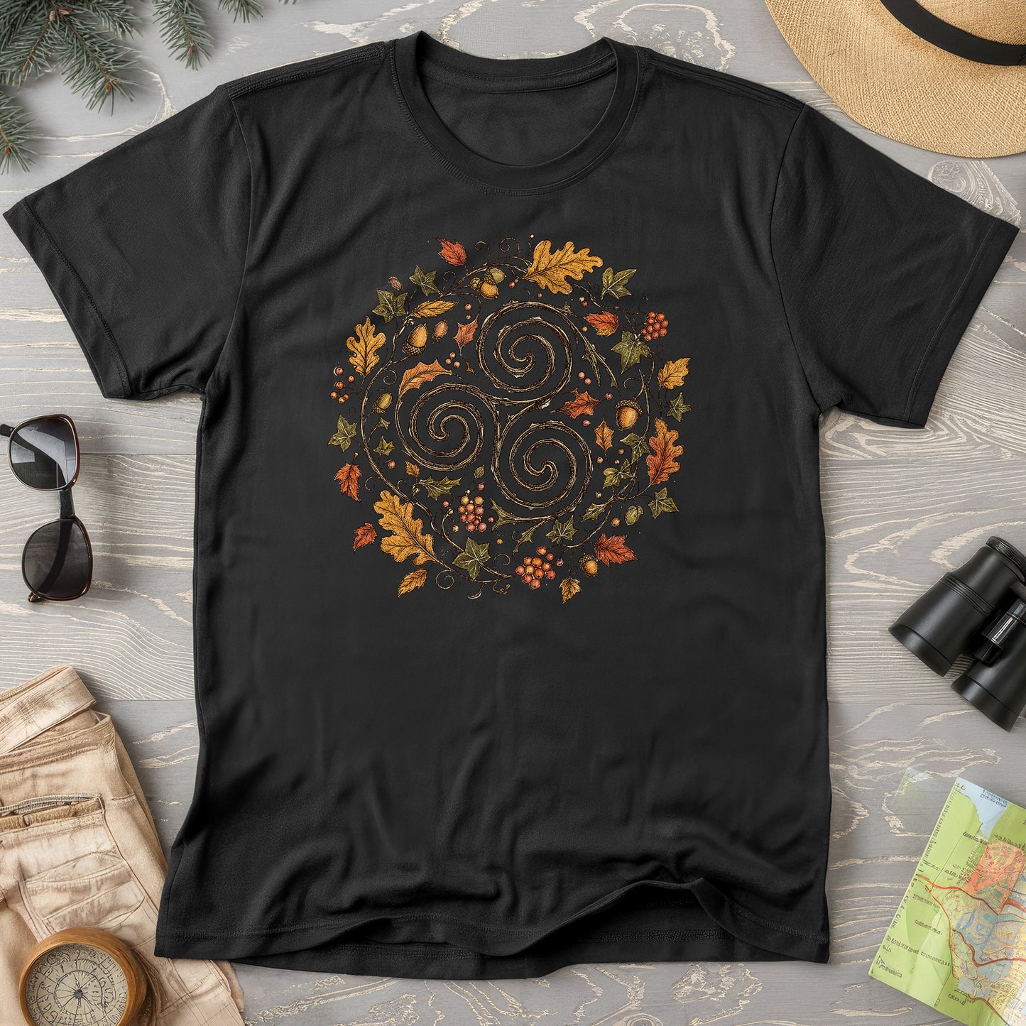 Celtic Autumn Spiral T-Shirt