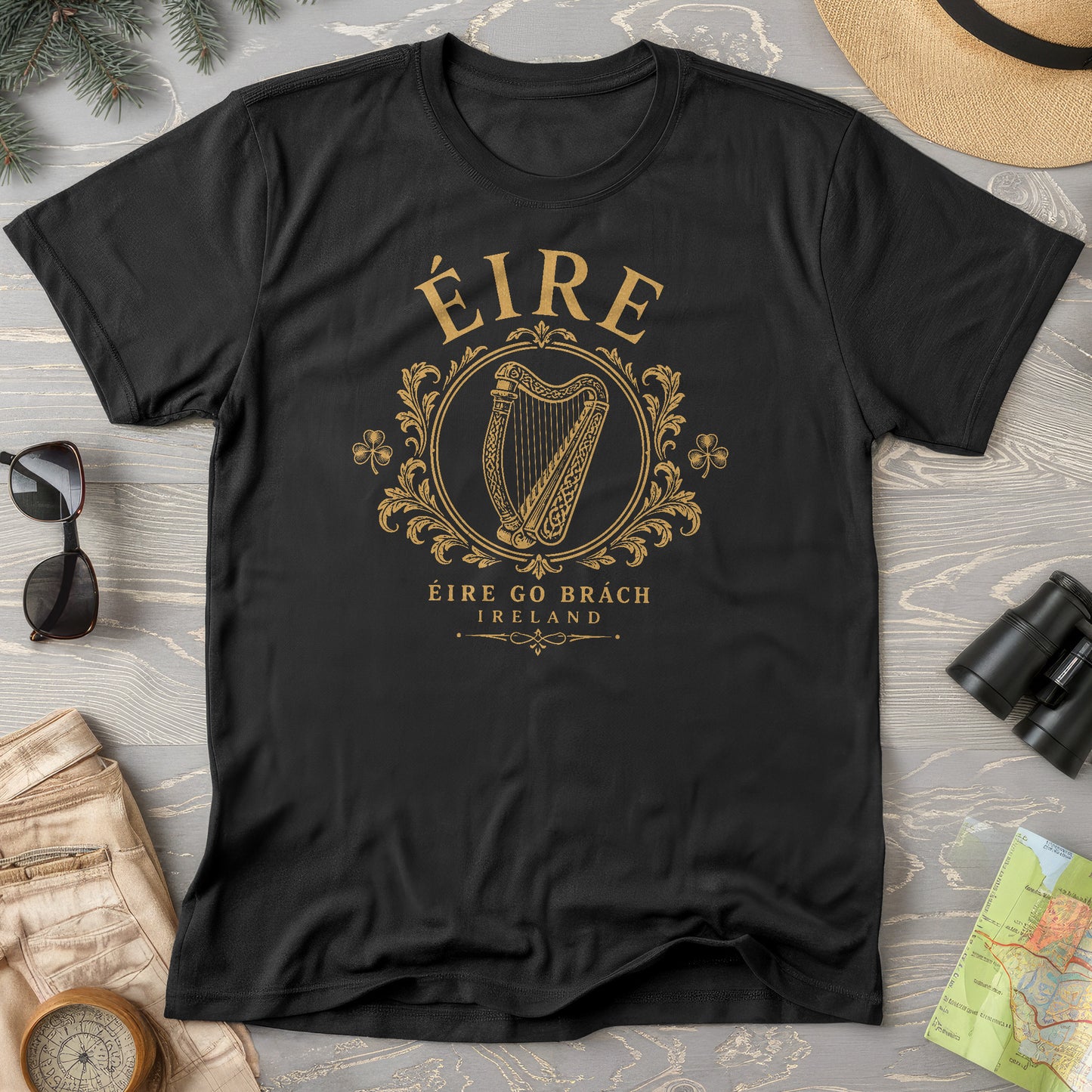 Éire Harp Laurels T-Shirt