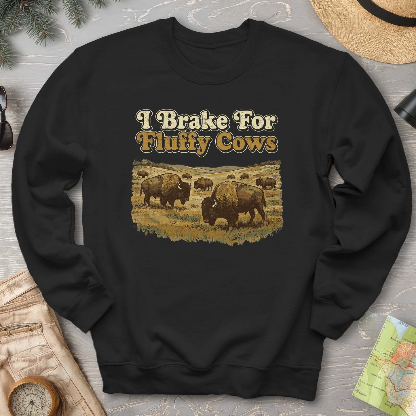 Fluffy Cow Brake Sweatshirt
