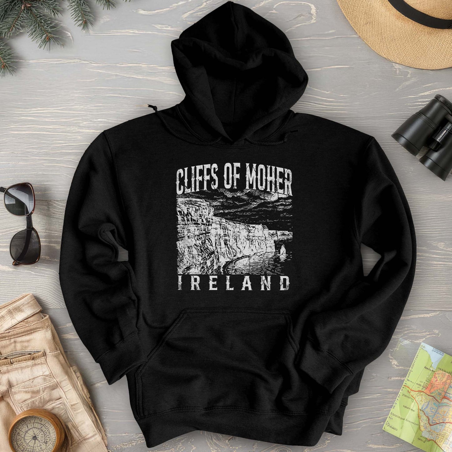 Cliffs Of Moher Sketch Hoodie