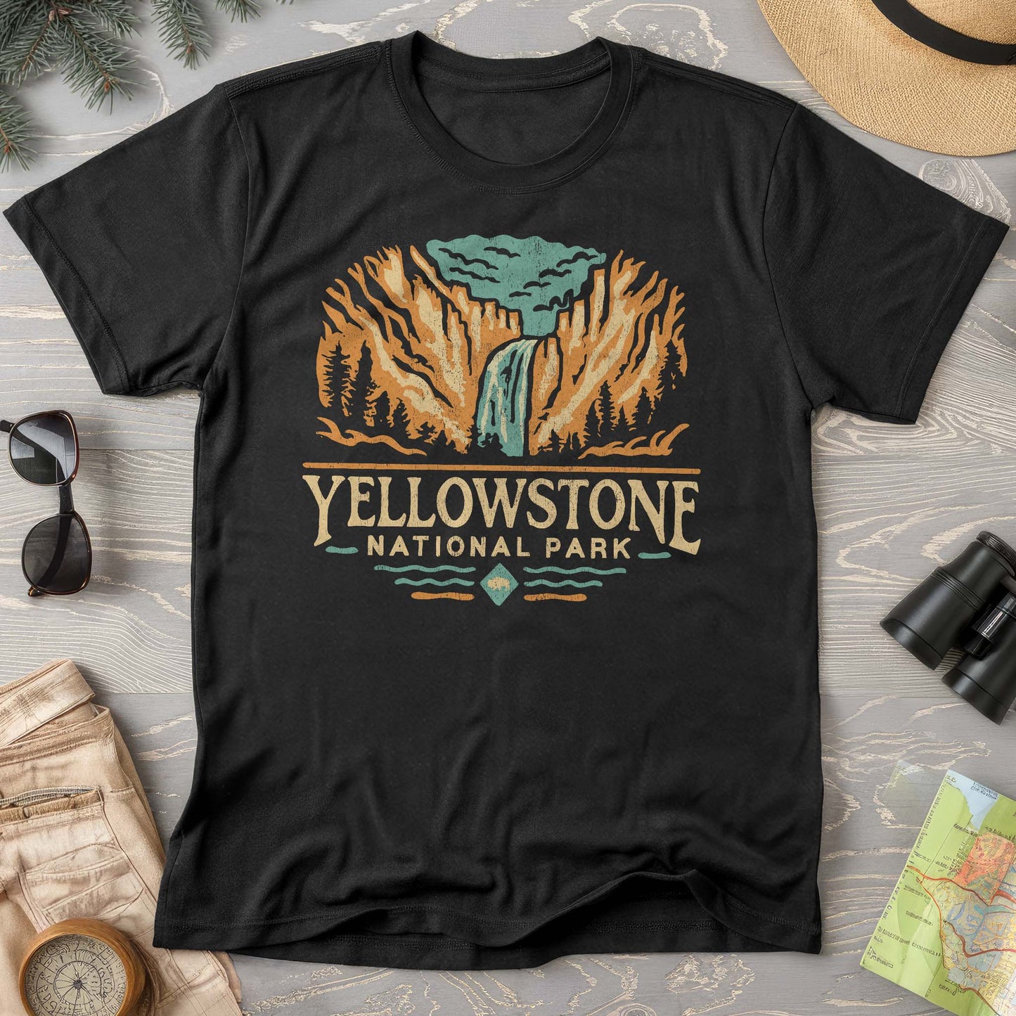 Yellowstone National Park "Yellowstone Falls" T-Shirt