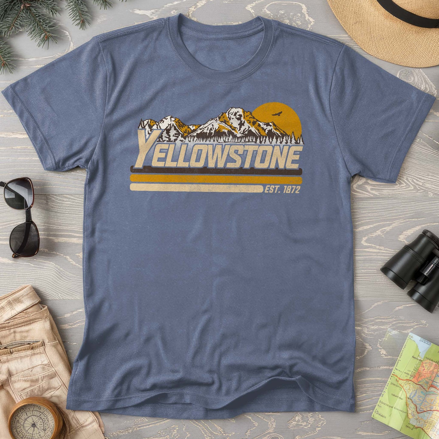 Yellowstone Retro Stripe Comfort Colors T-Shirt