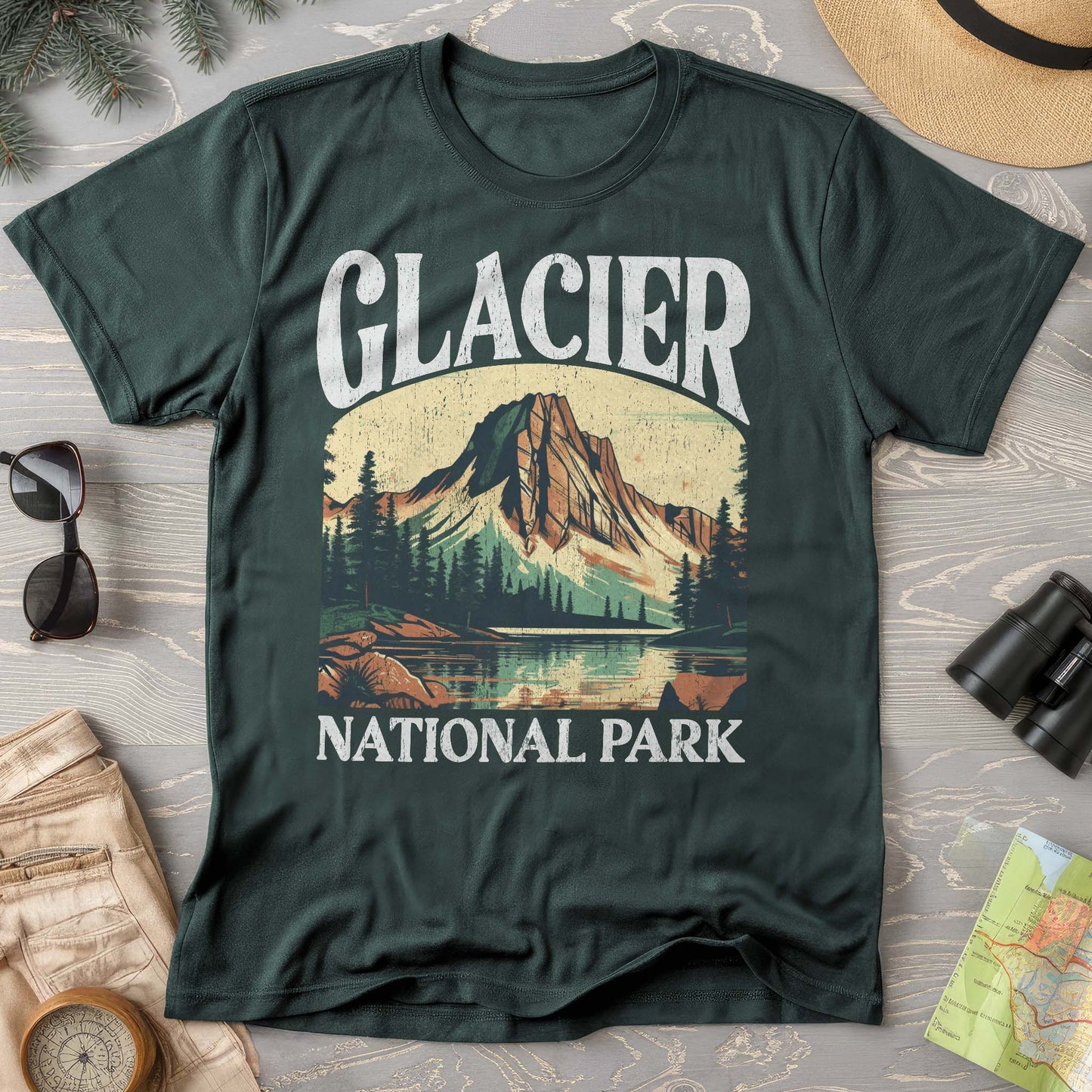 Glacier National Park "Big and Bold" T-Shirt