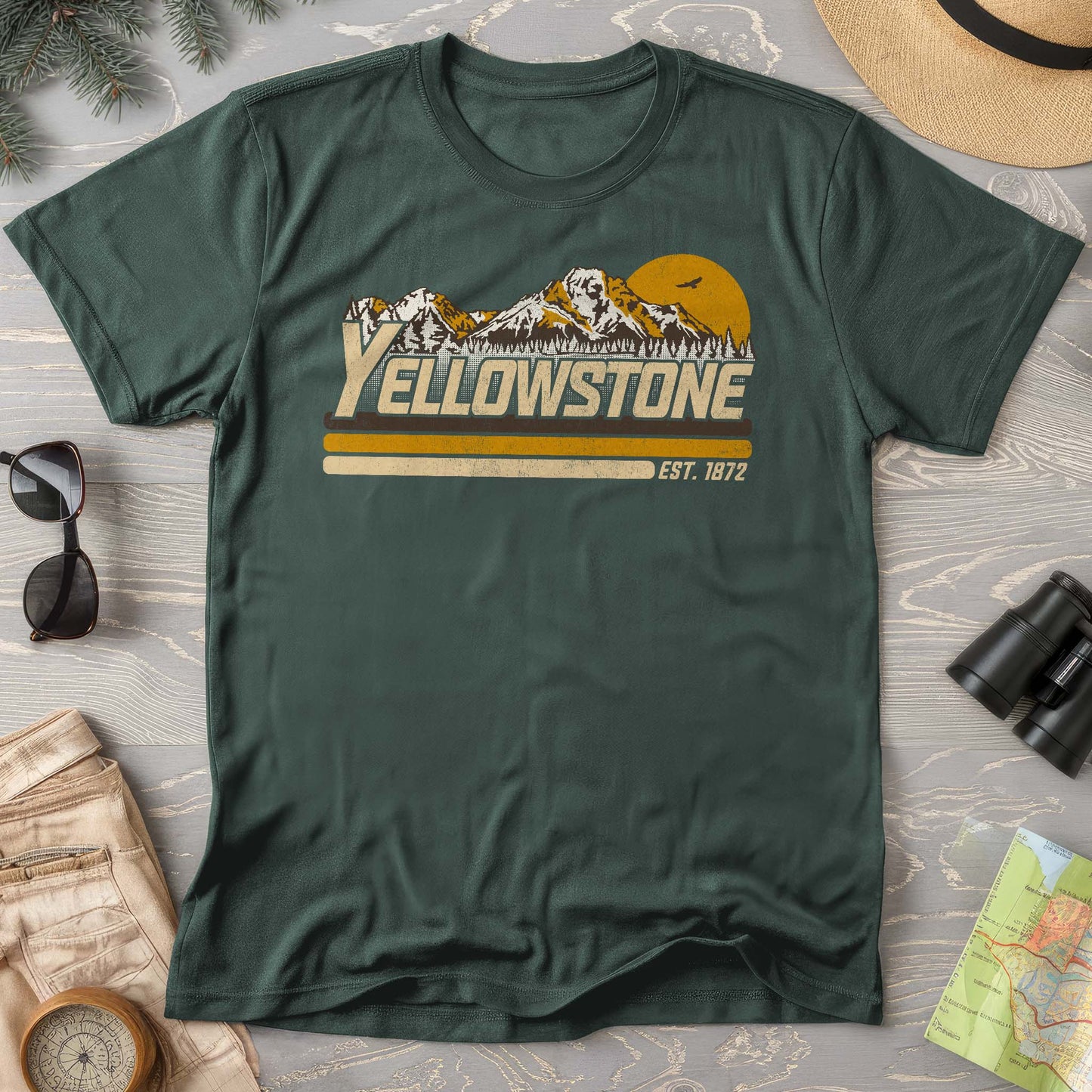 Yellowstone Retro Stripe Comfort Colors T-Shirt