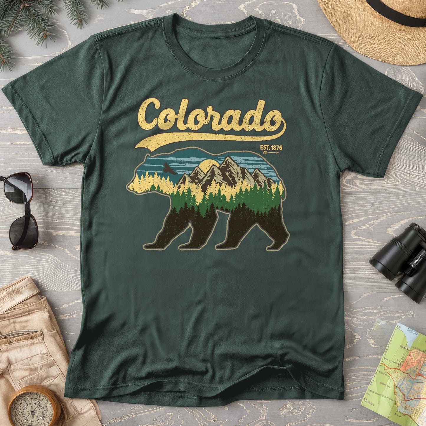 Colorado Vintage Bear Comfort Colors T-Shirt