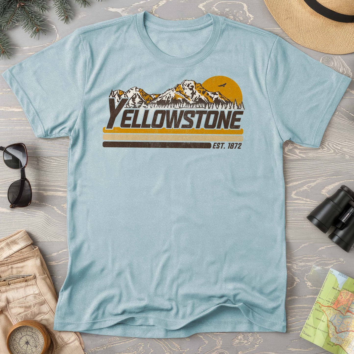 Yellowstone Retro Stripe Comfort Colors T-Shirt