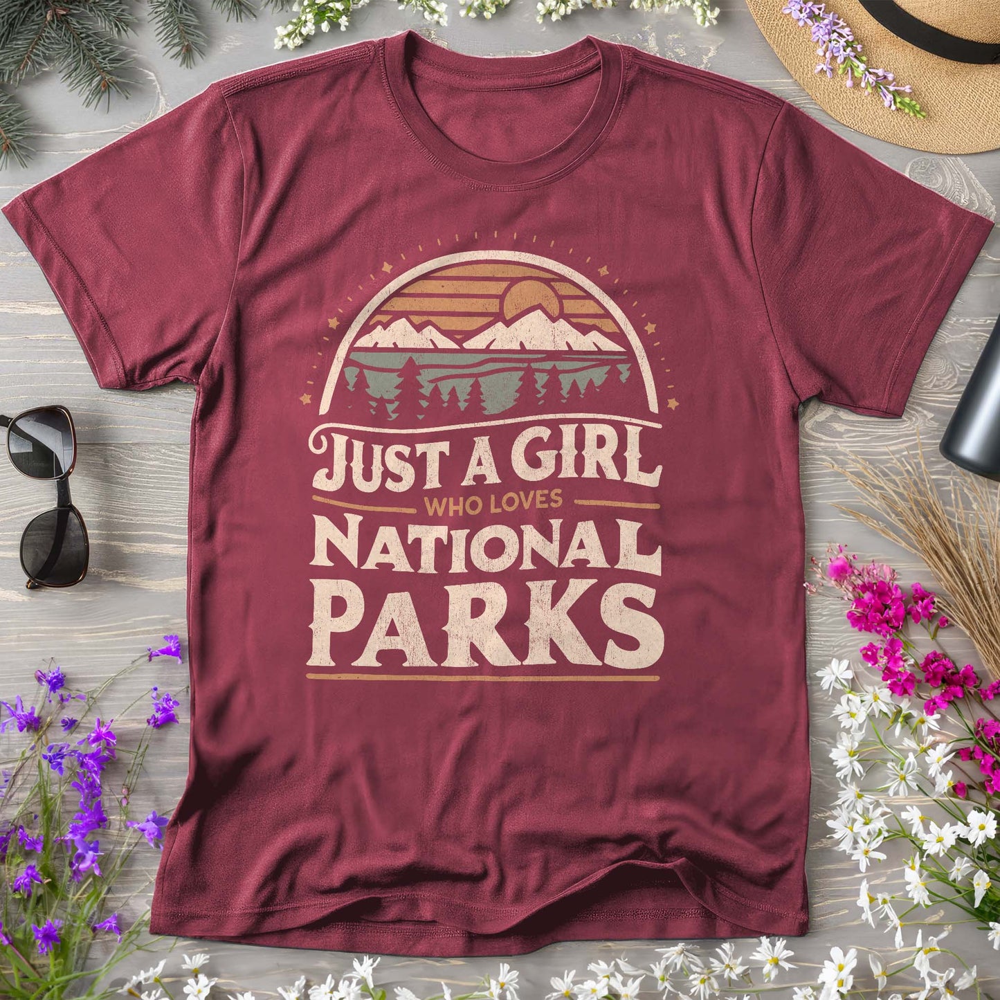 Just a Girl Who Loves National Parks T-Shirt