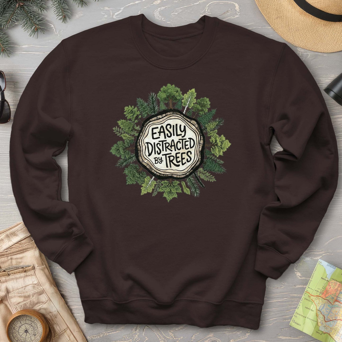 Distracted By Trees Sweatshirt - 2026031801