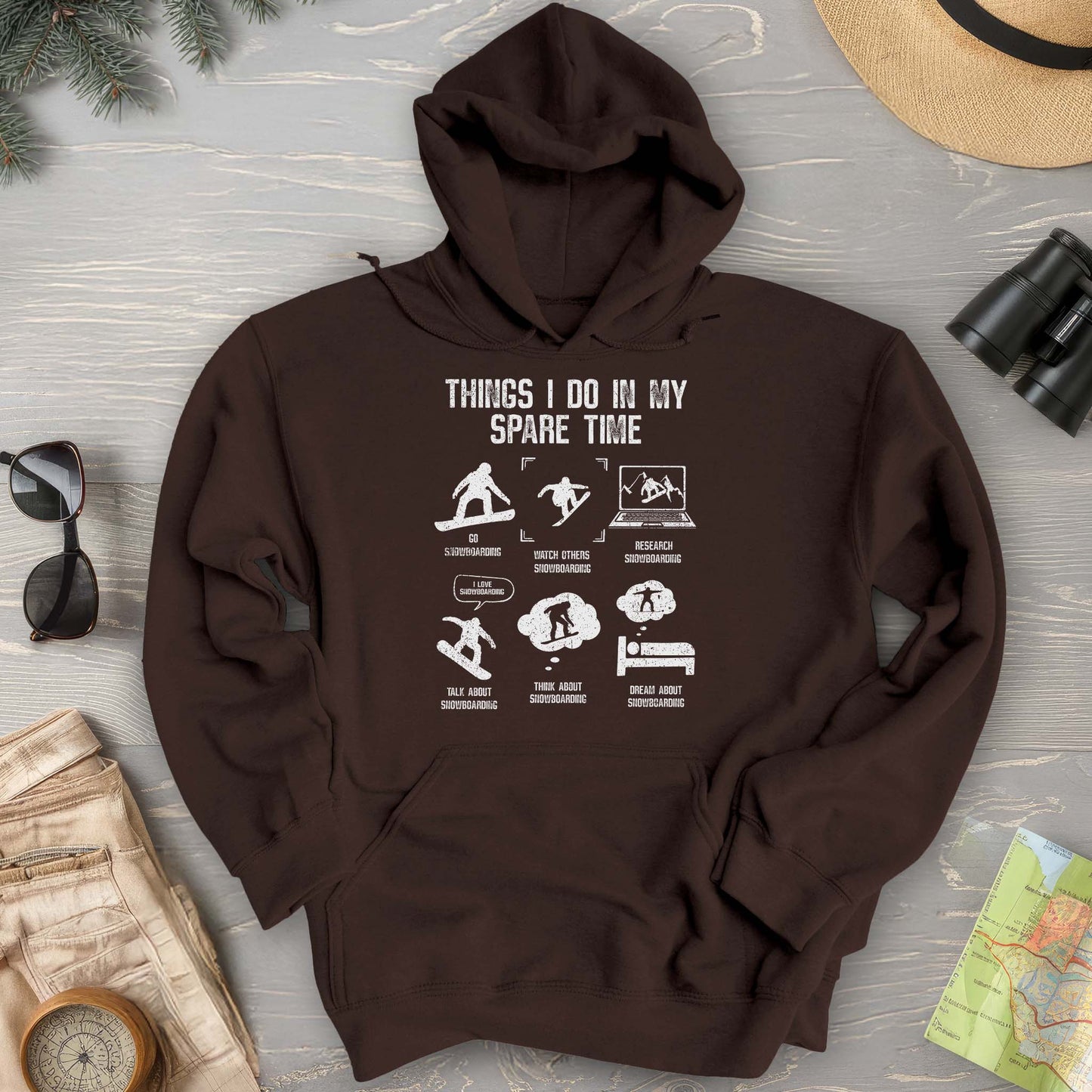 Spare Time Snowboard Hoodie