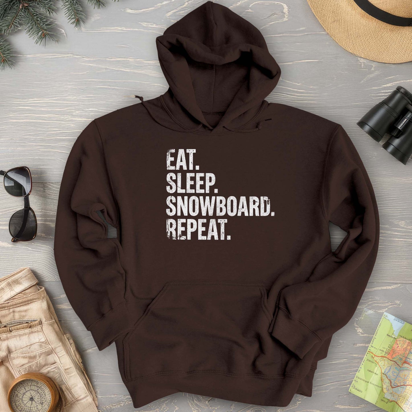 Eat Sleep Snowboard Hoodie