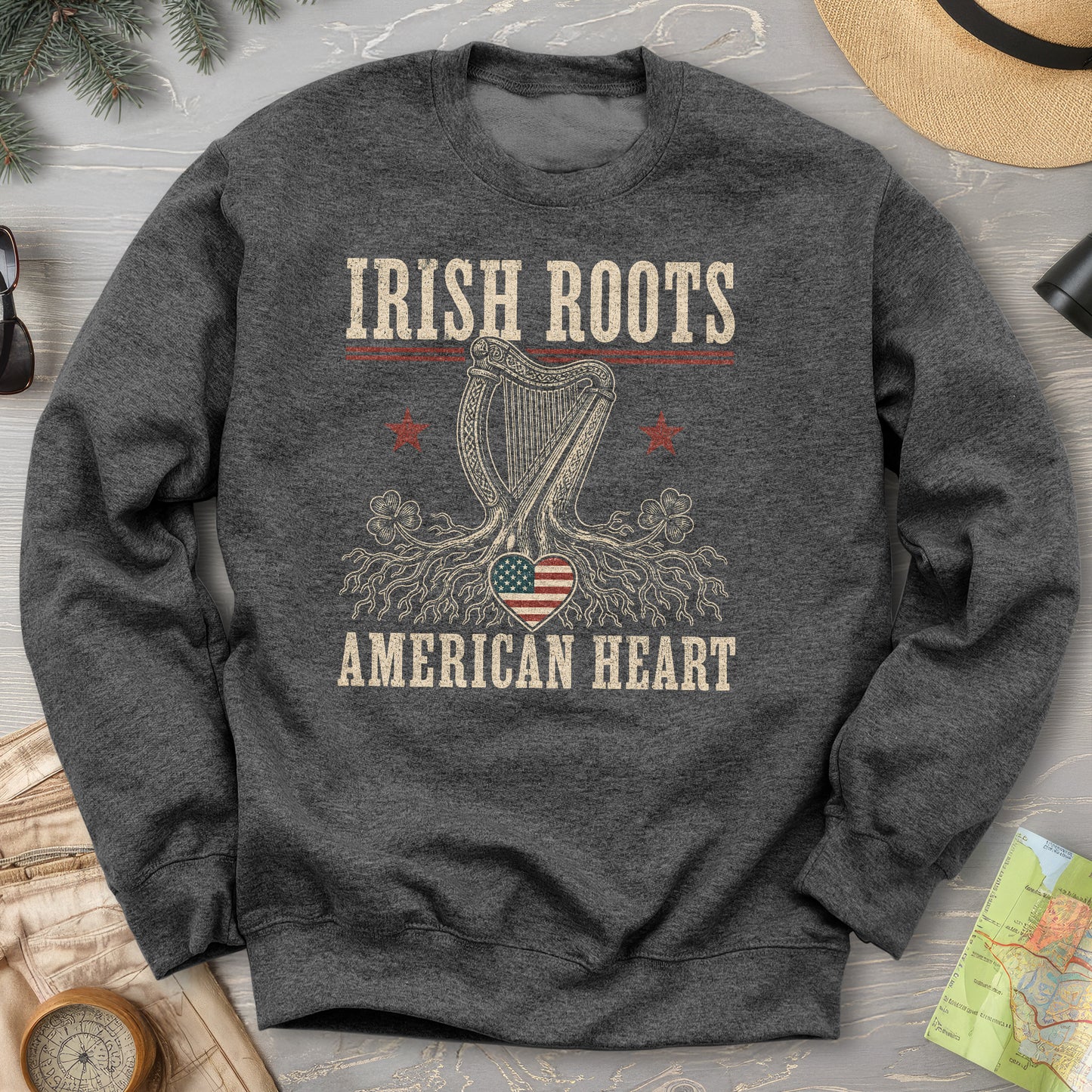 Irish Roots Harp Sweatshirt