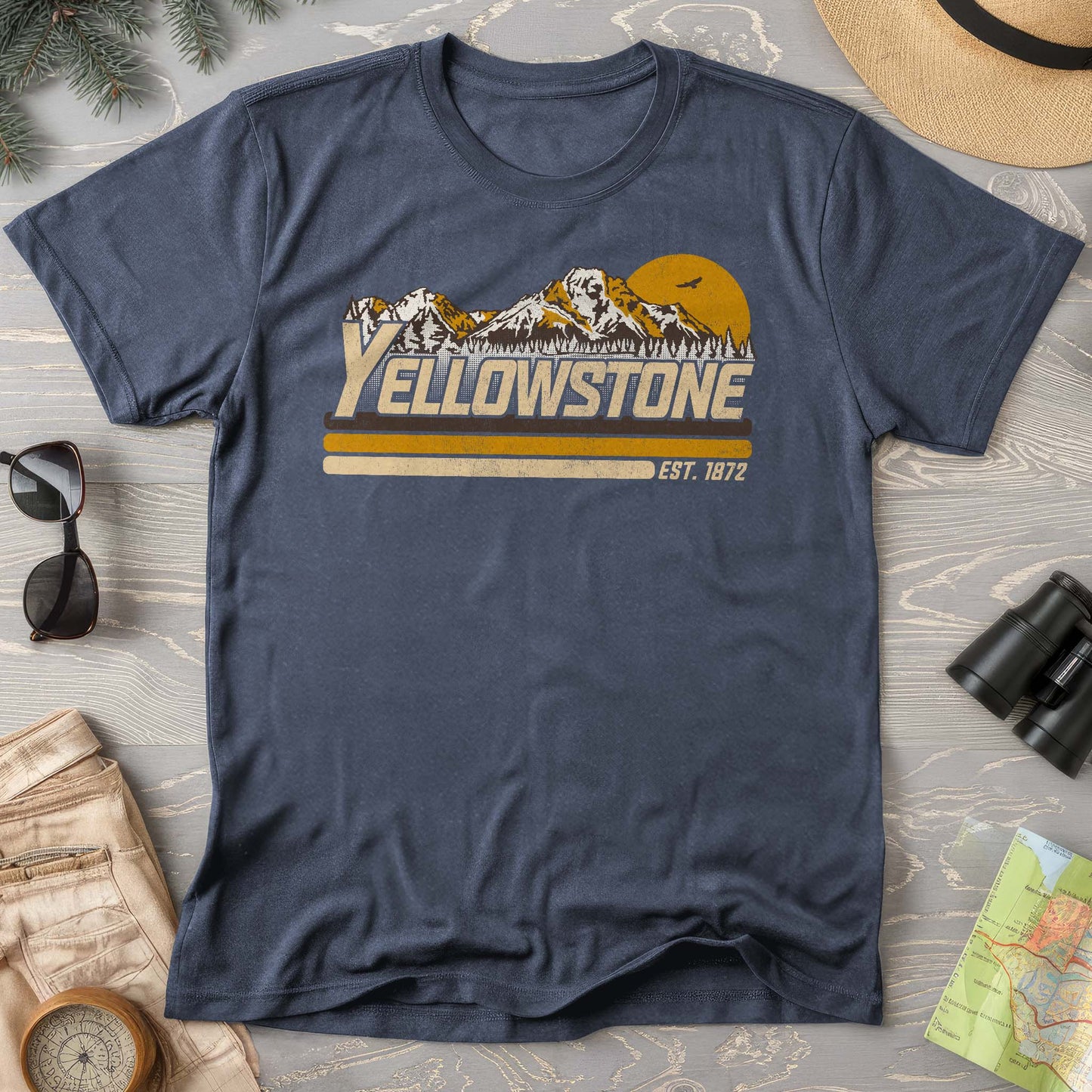 Yellowstone Retro Stripe Comfort Colors T-Shirt