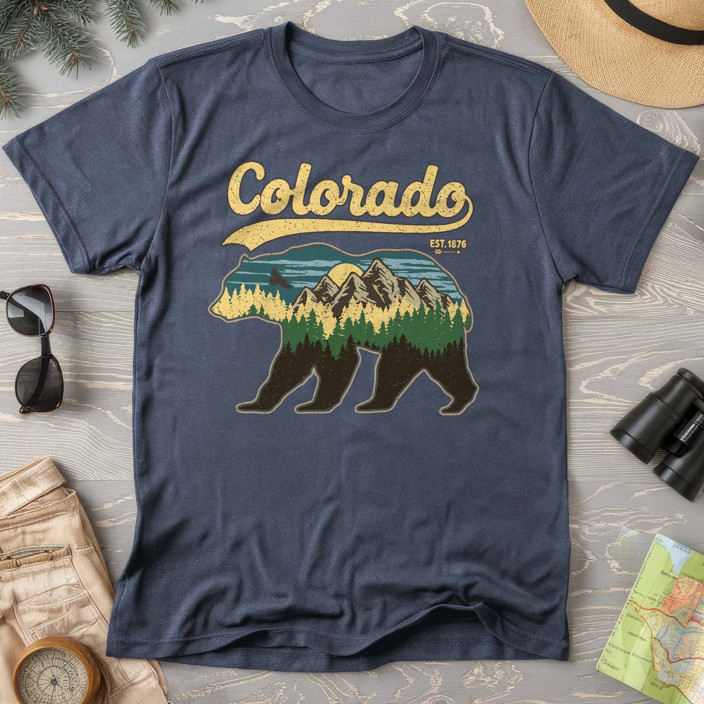Colorado Vintage Bear Comfort Colors T-Shirt