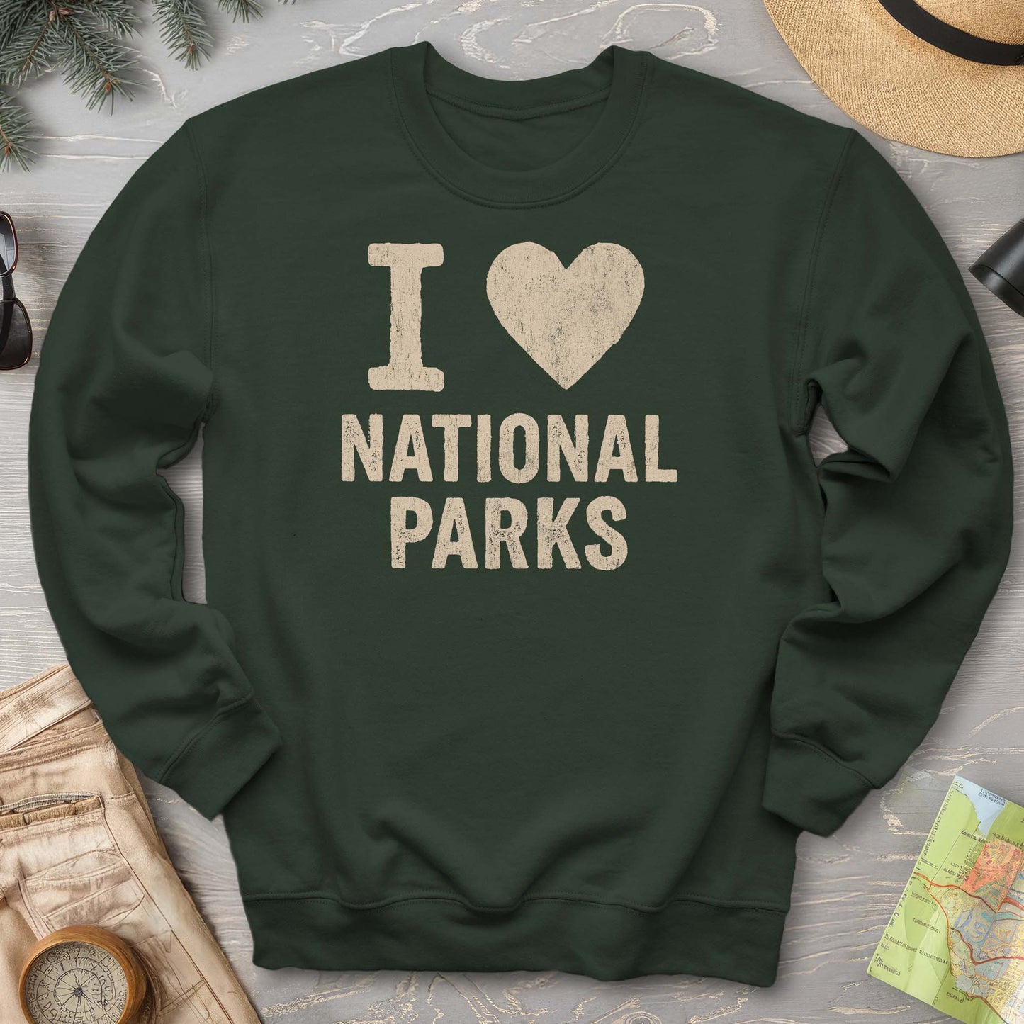 I Love National Parks Vintage Sweatshirt