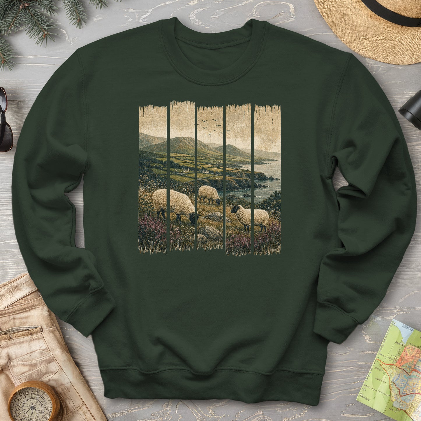 Ireland Sheep Panels Sweatshirt