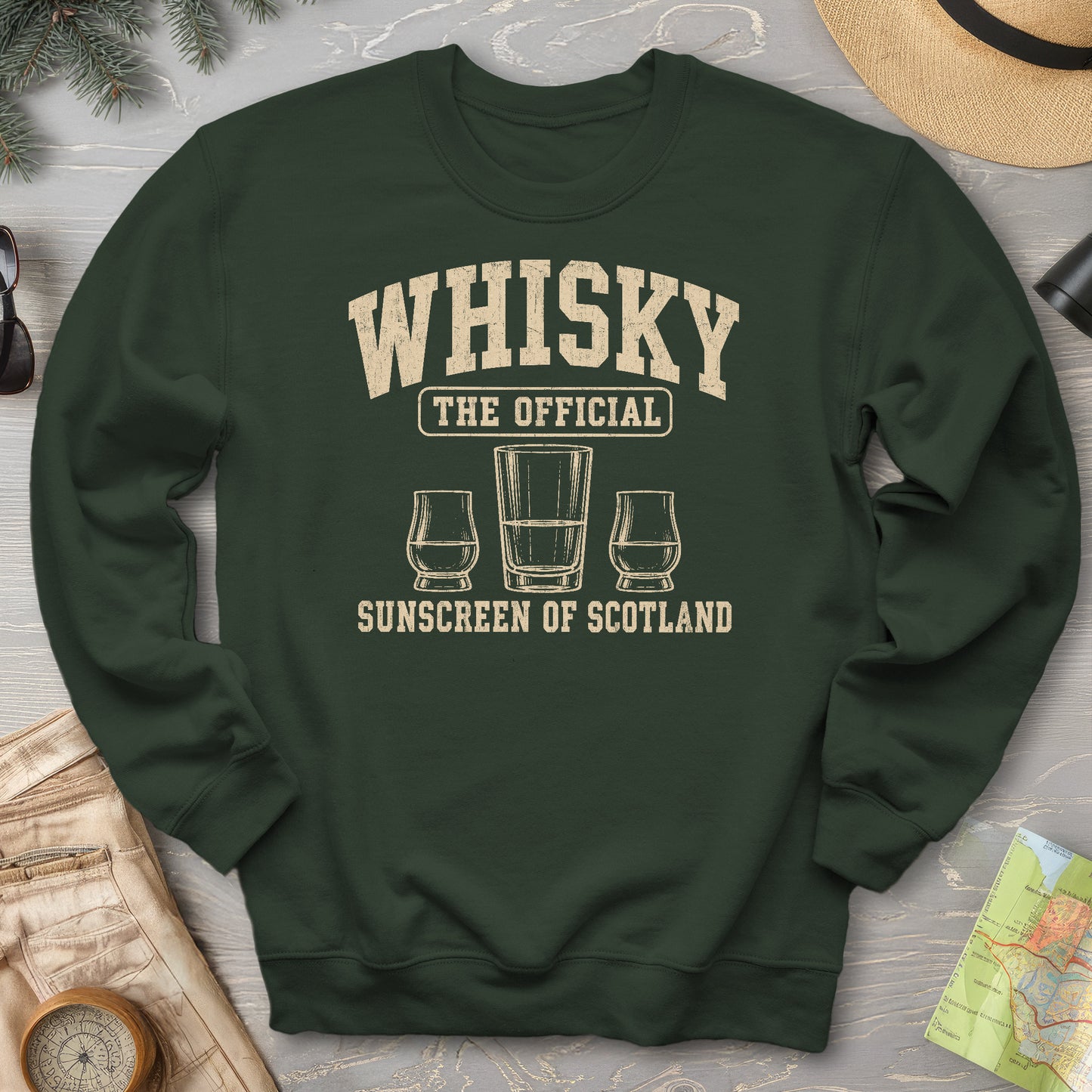 Whisky Scottish Sunscreen Sweatshirt