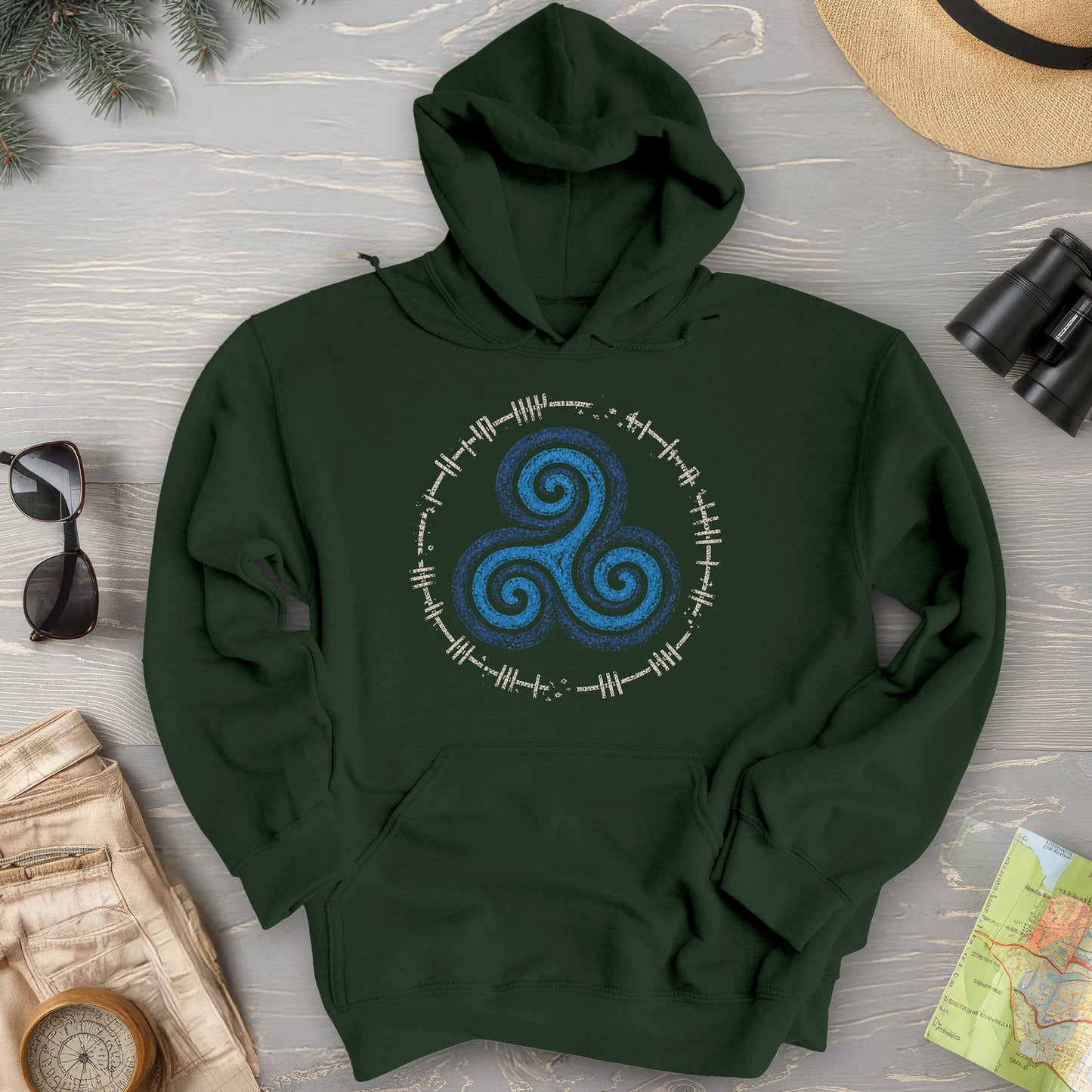 Triskele Ogham Hoodie