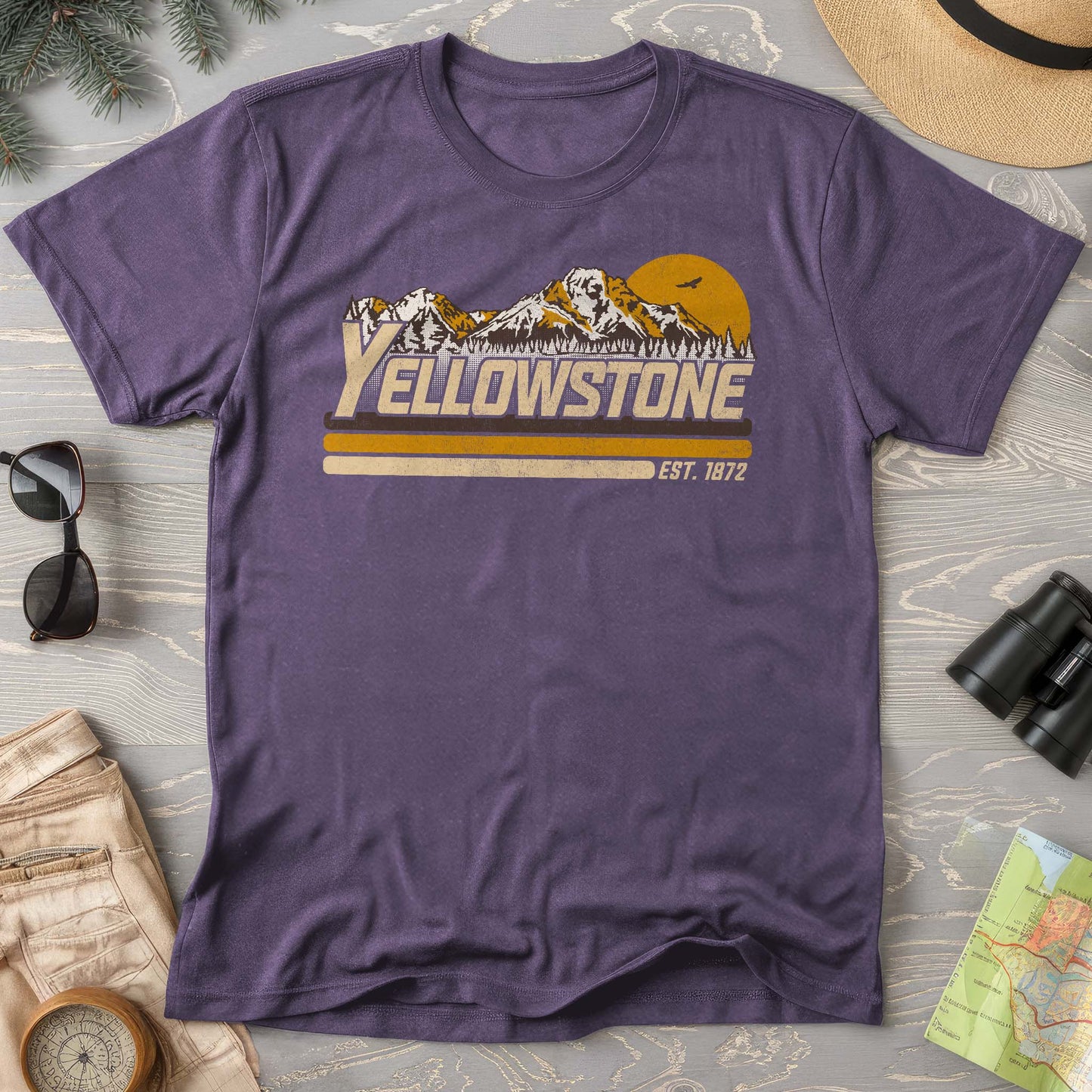 Yellowstone Retro Stripe Comfort Colors T-Shirt