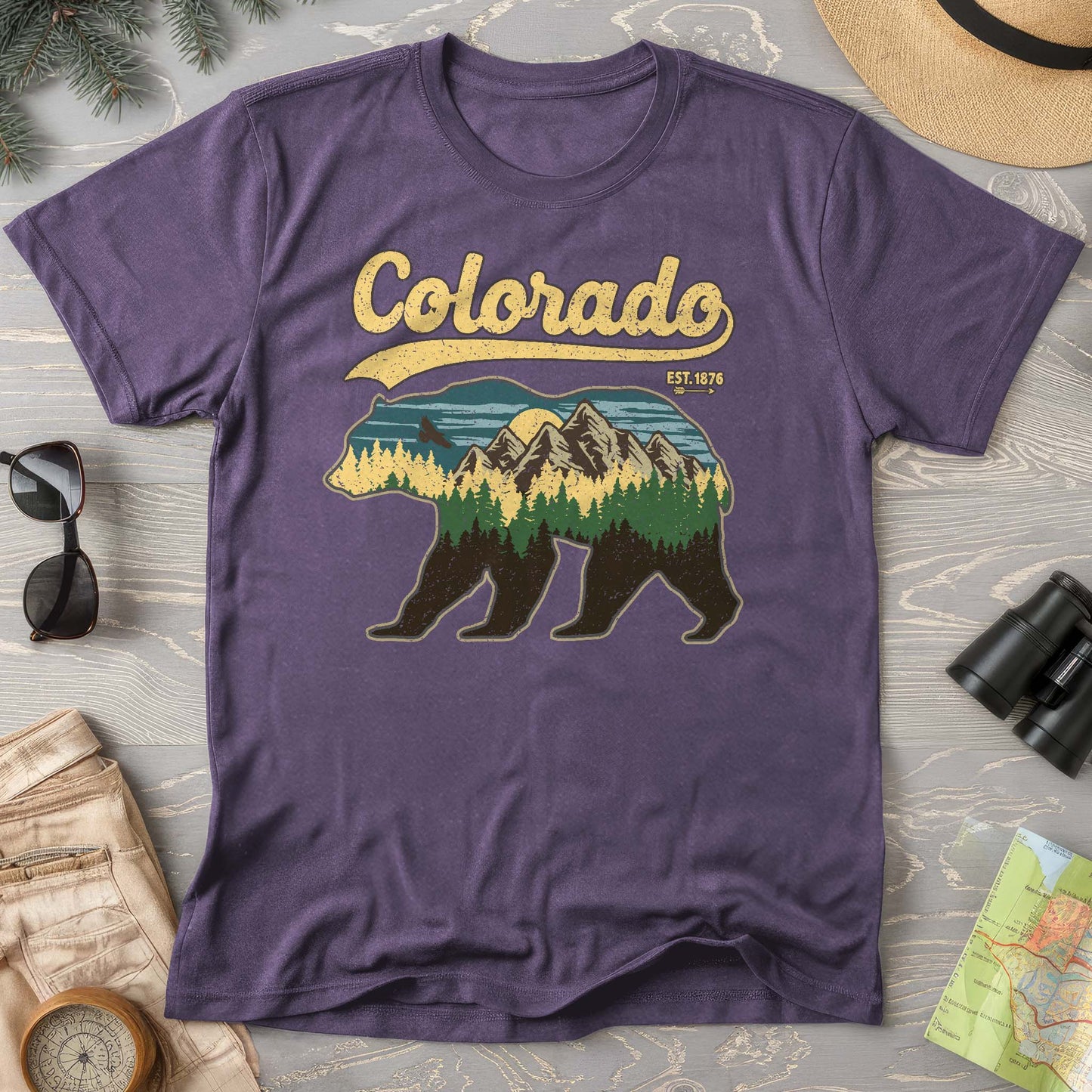 Colorado Vintage Bear Comfort Colors T-Shirt