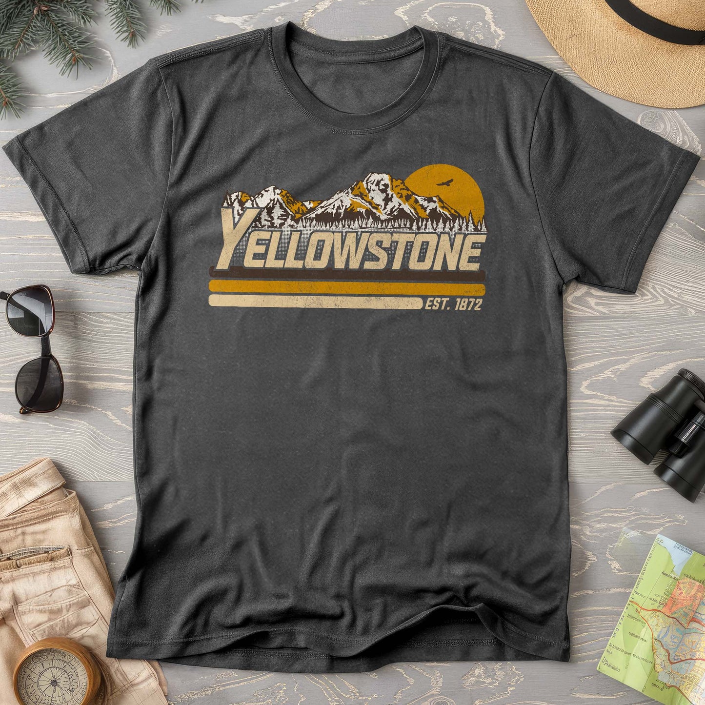 Yellowstone Retro Stripe Comfort Colors T-Shirt