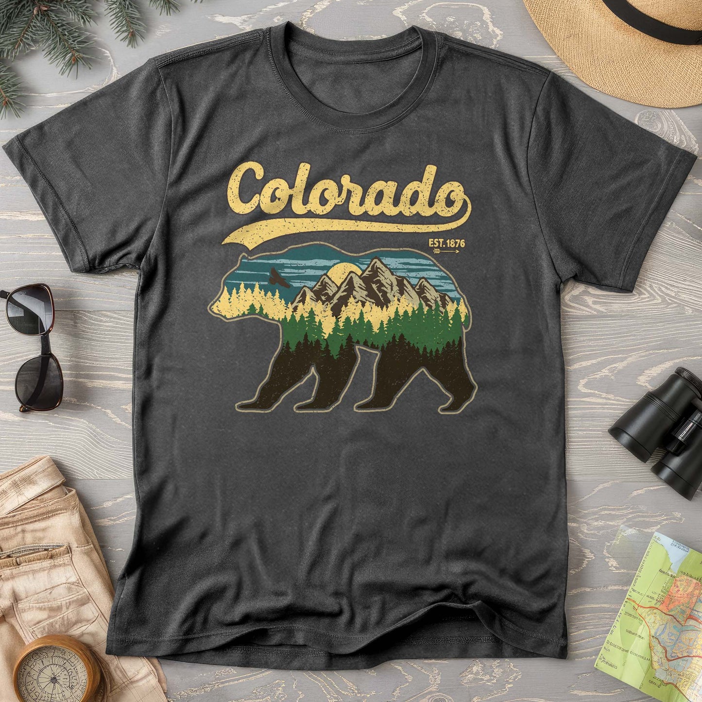 Colorado Vintage Bear Comfort Colors T-Shirt
