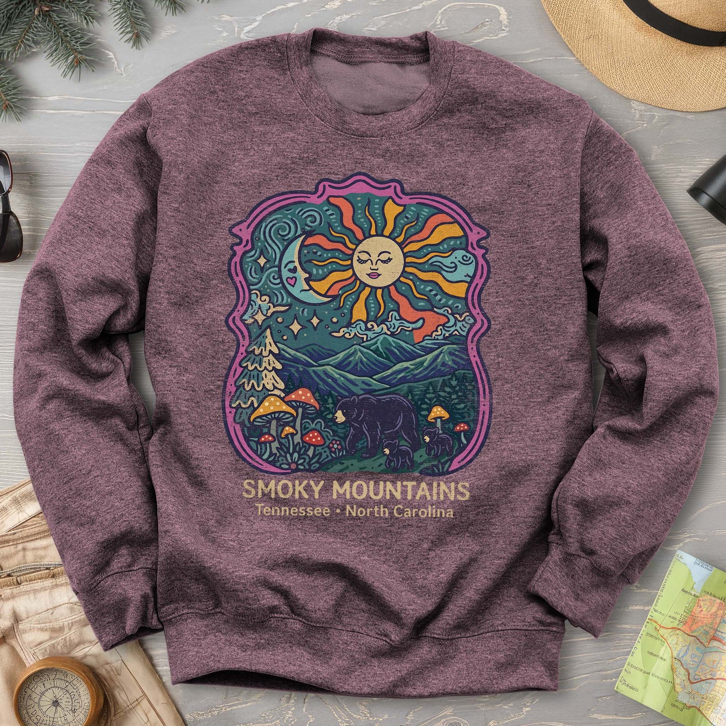 Smoky Mountains Groovy Bears Sweatshirt
