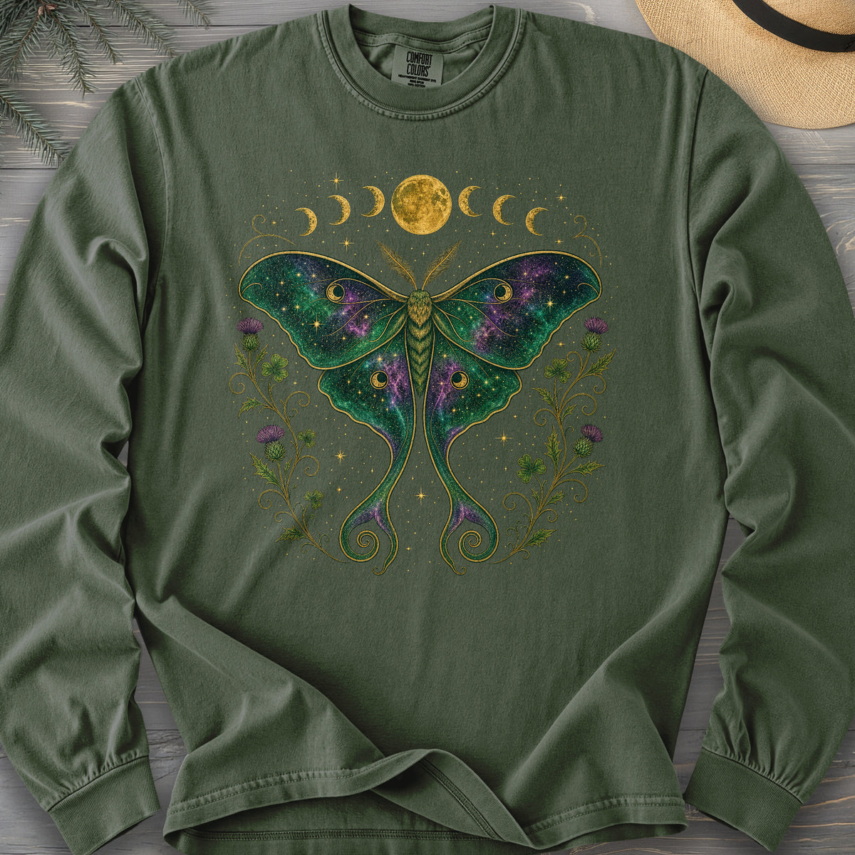 Celestial Moth Long Sleeve Shirt
