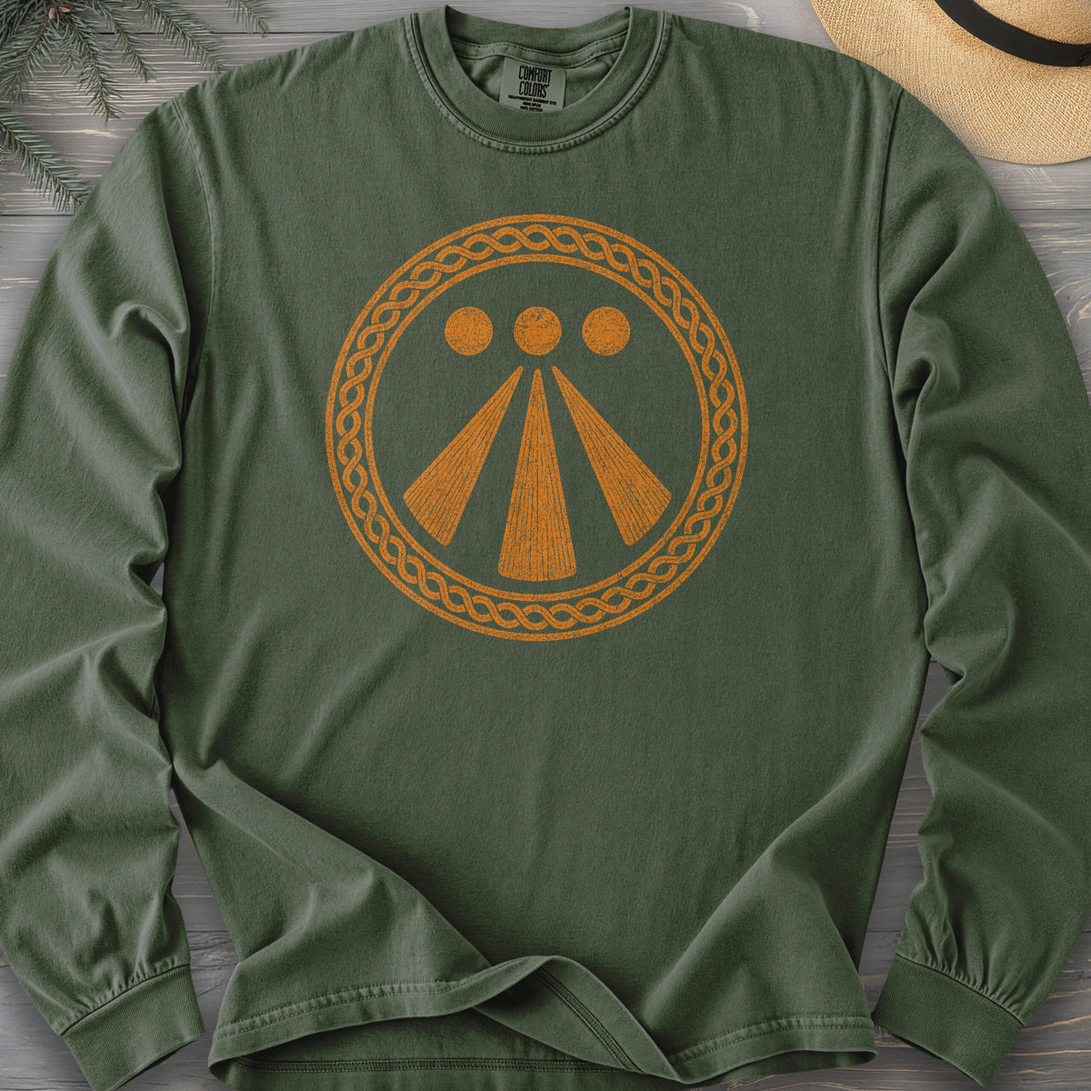 Awen Celtic Knot Comfort Colors 6014 Long Sleeve