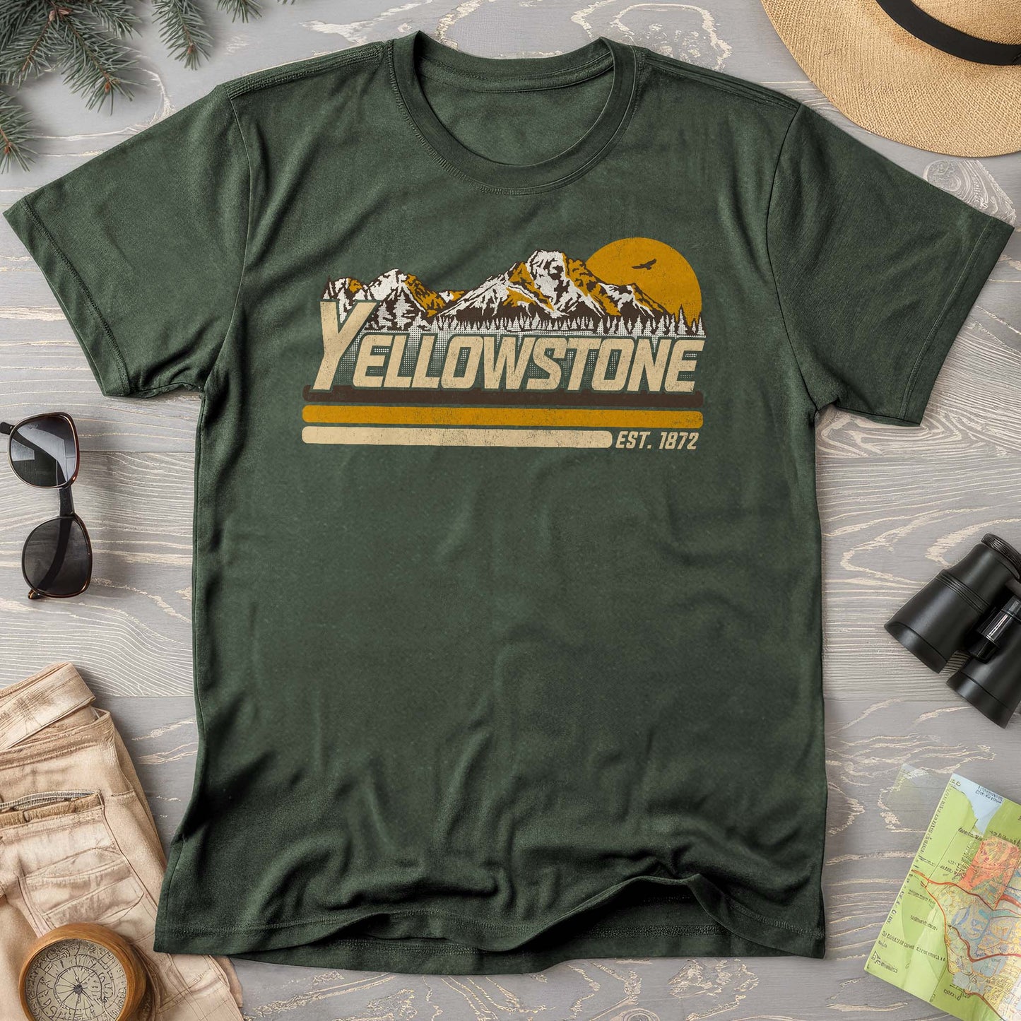 Yellowstone Retro Stripe Comfort Colors T-Shirt