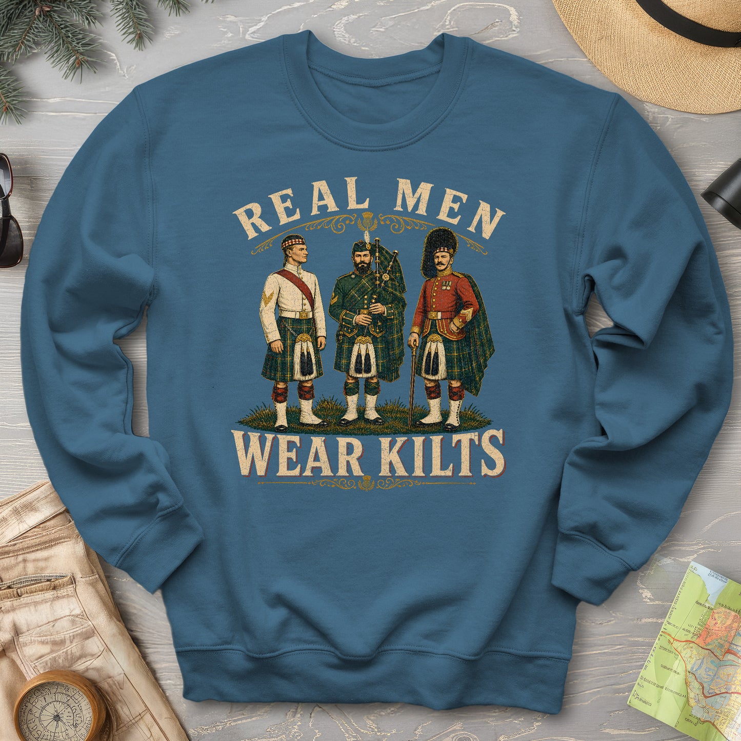 Real Men Wear Kilts Sweatshirt