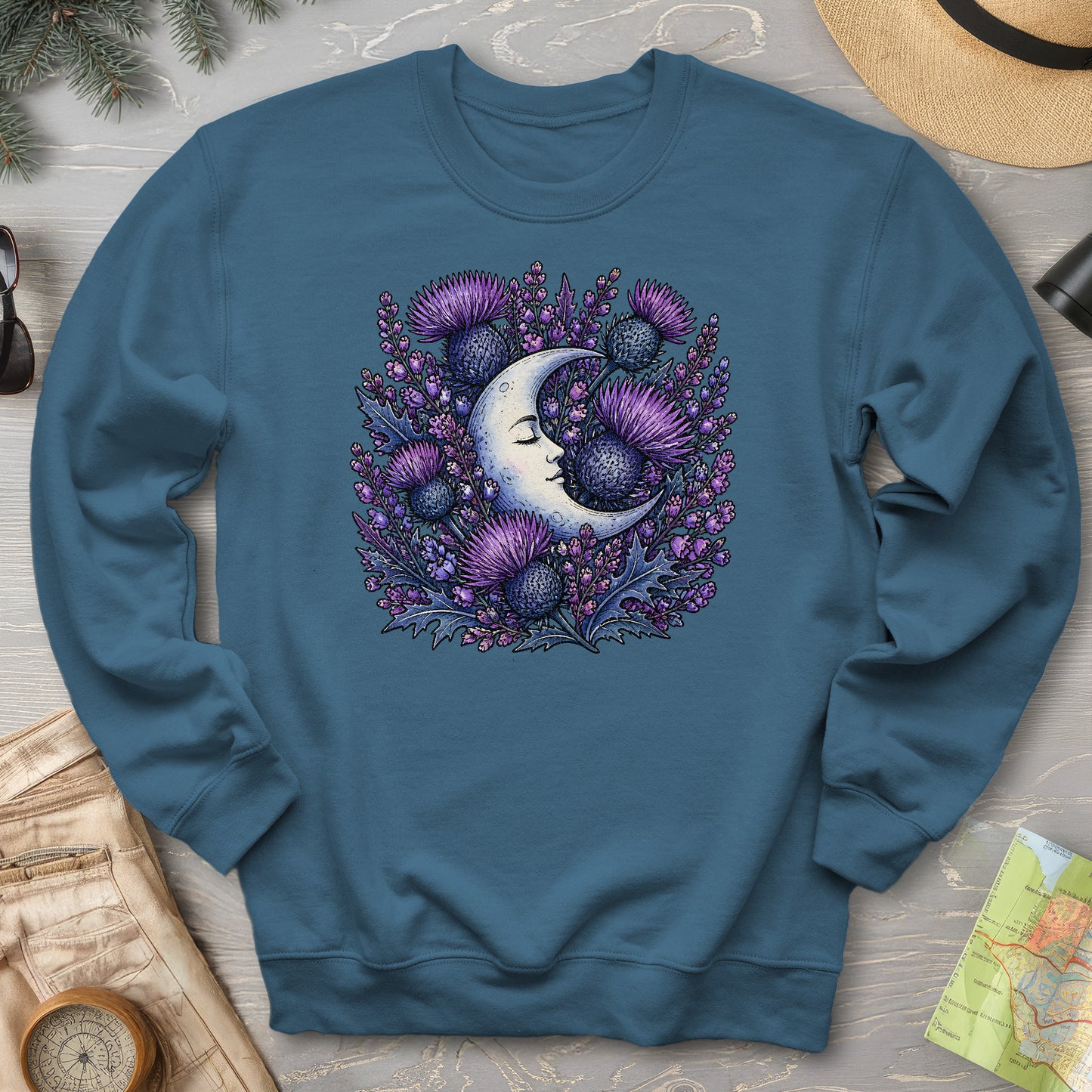 Botanical Moon Thistle Sweatshirt