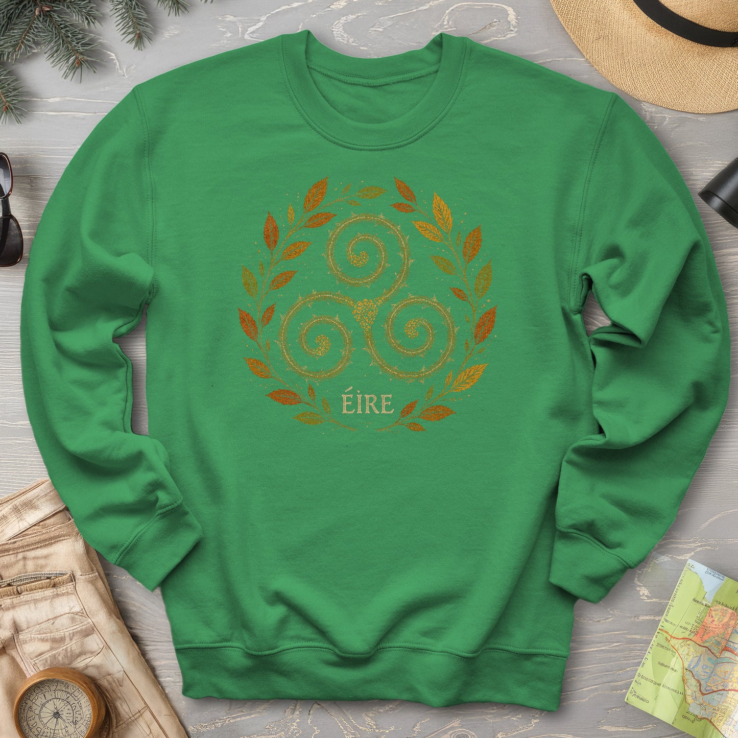 Éire Autumn Spiral Sweatshirt