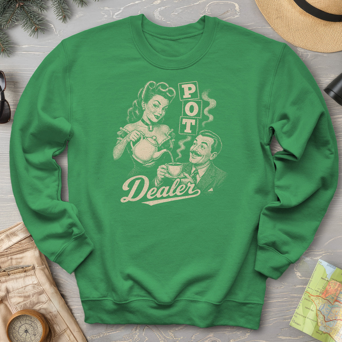 Pot Dealer Tea Sweatshirt