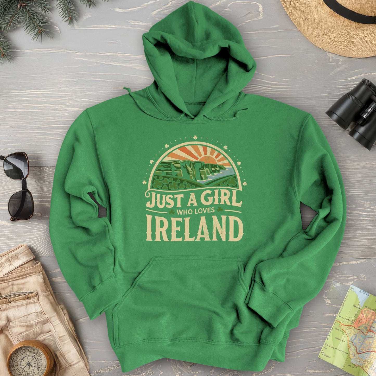 Just a Girl Who Loves Ireland Hoodie