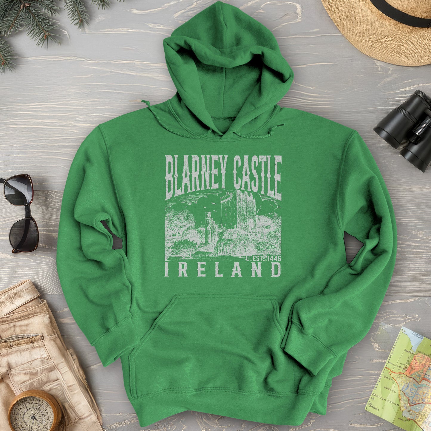 Blarney Castle Ireland Sketch Hoodie