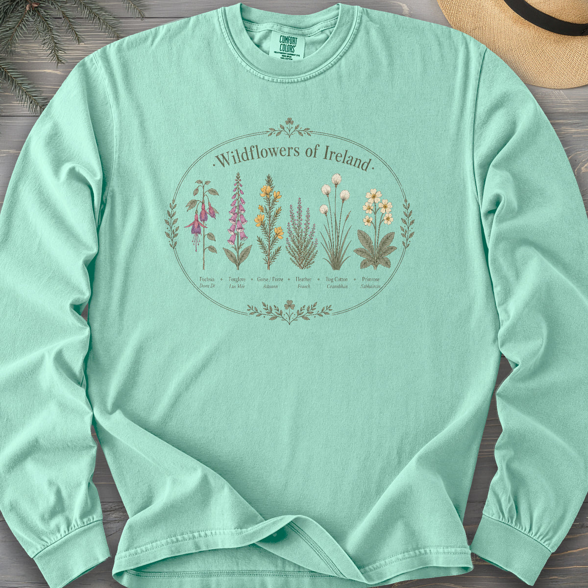 Wildflowers Of Ireland Long Sleeve Shirt