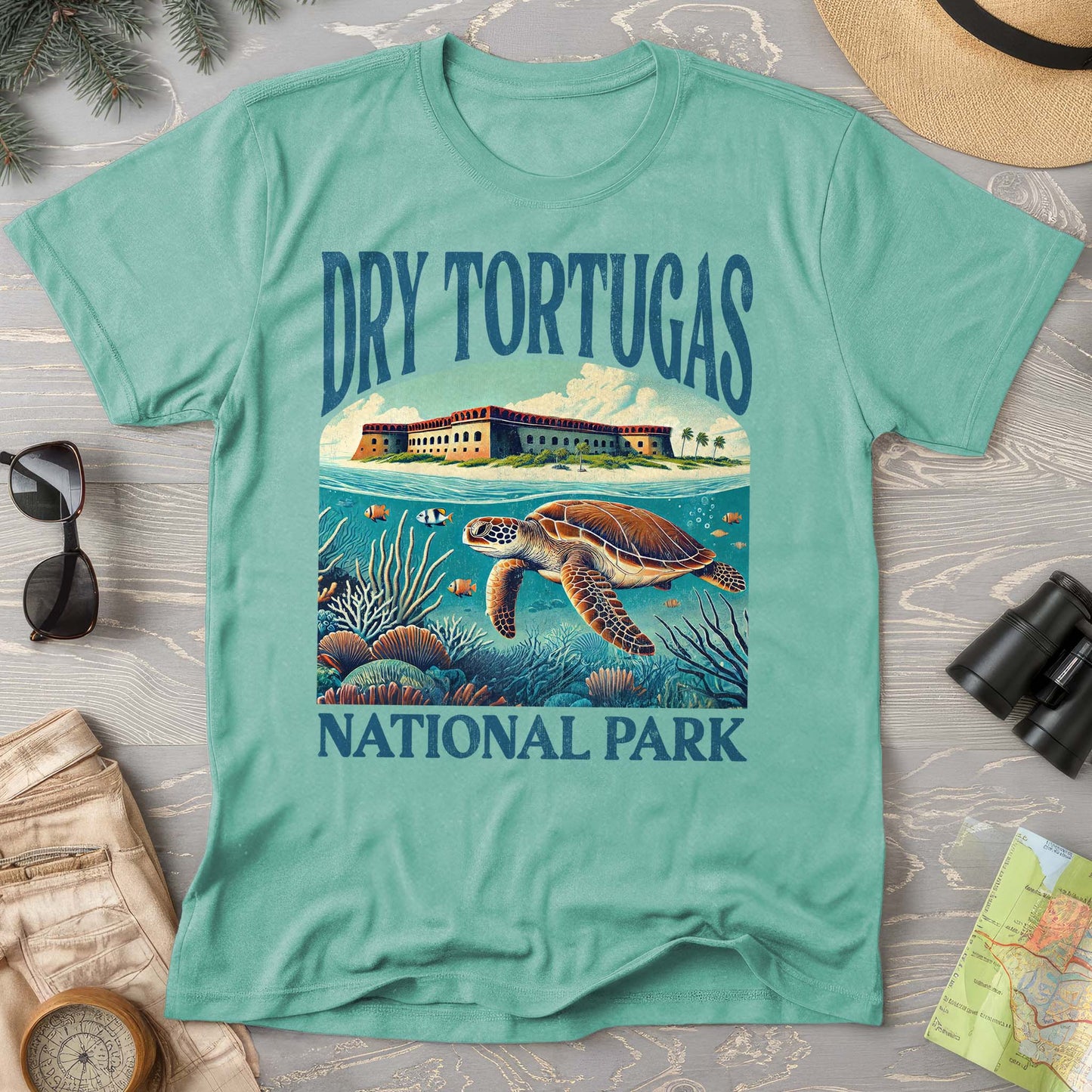 Bargain Bin Overstock! Dry Tortugas National Park "Big and Bold" Comfort Colors T-Shirt