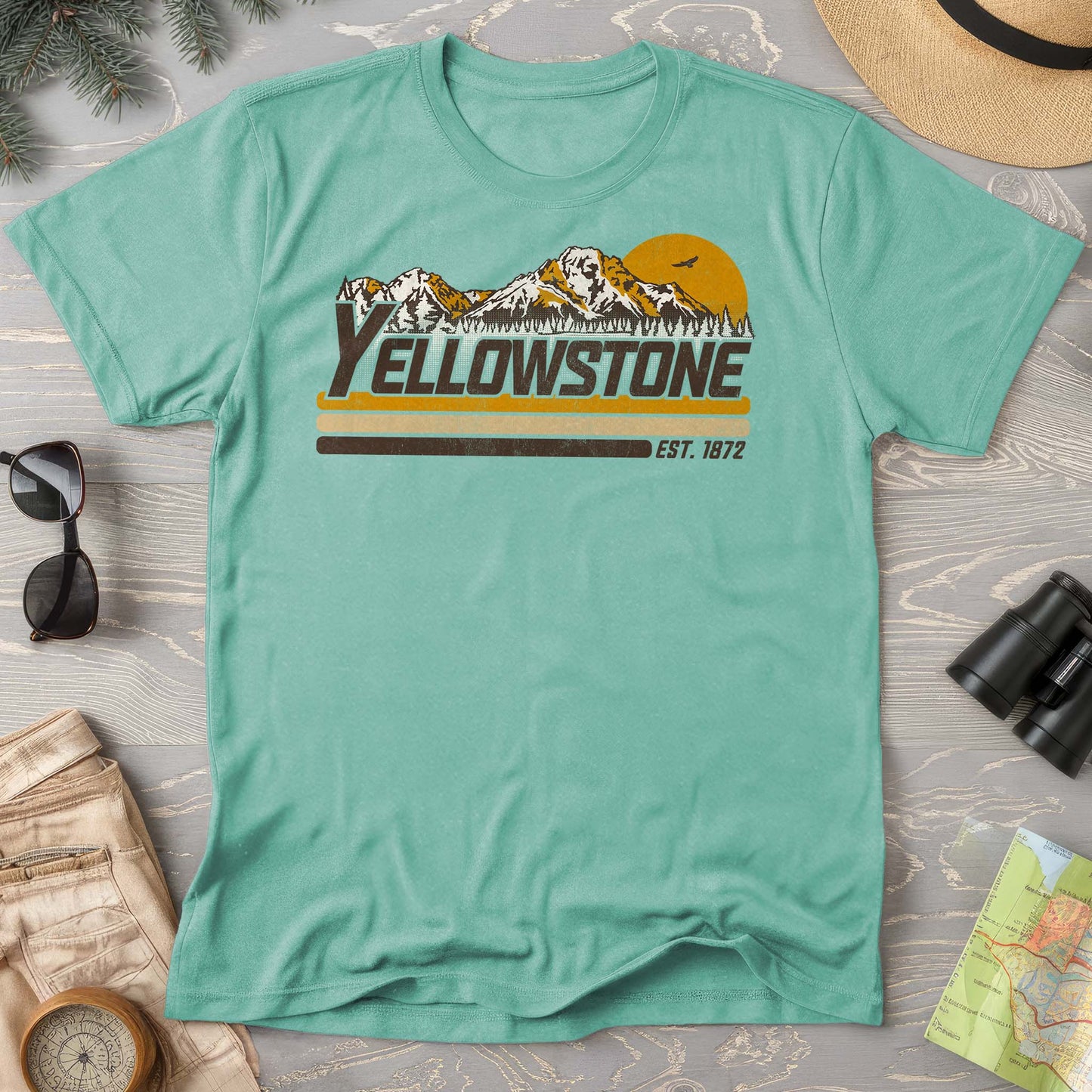 Yellowstone Retro Stripe Comfort Colors T-Shirt