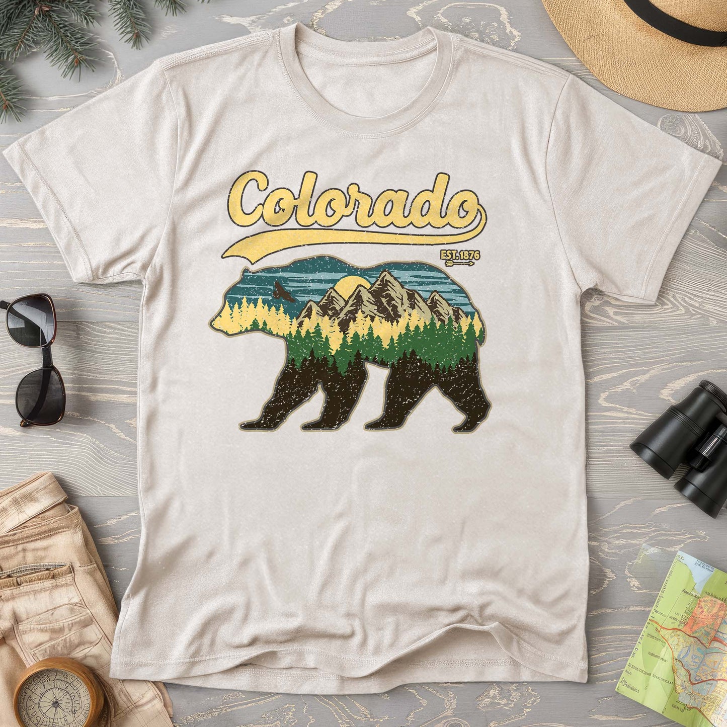 Colorado Vintage Bear Comfort Colors T-Shirt
