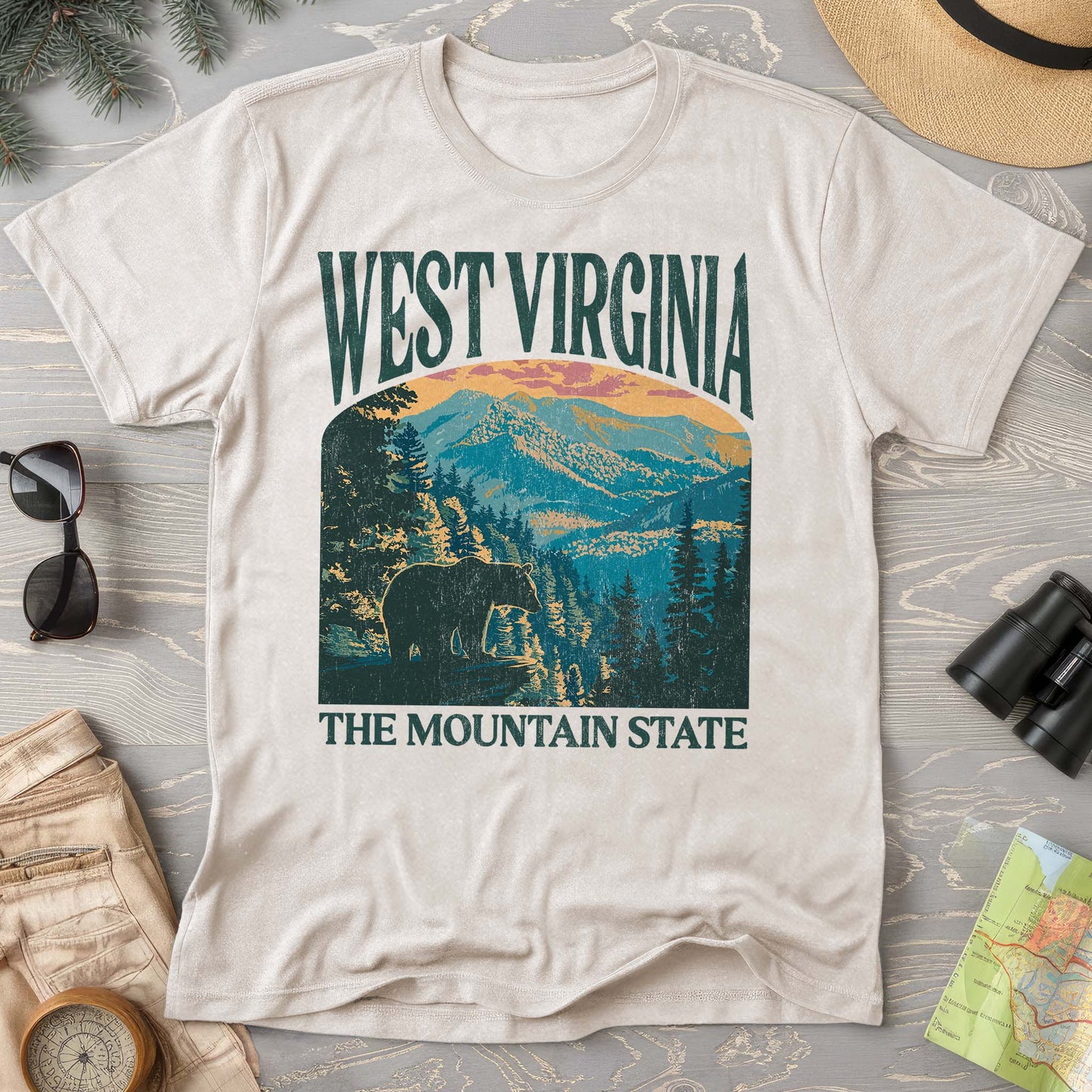 West Virginia Mountain State "Big and Bold" T-Shirt