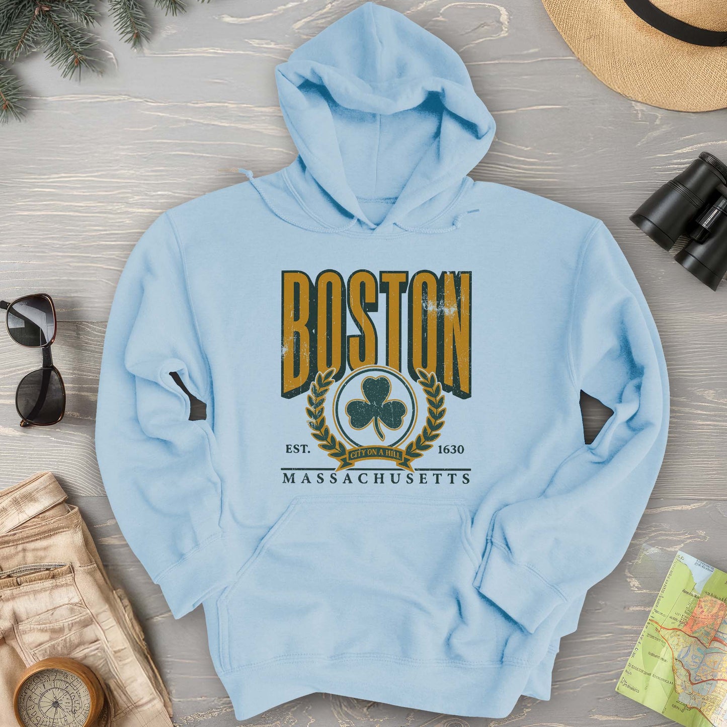 Boston Irish Laurel Hoodie